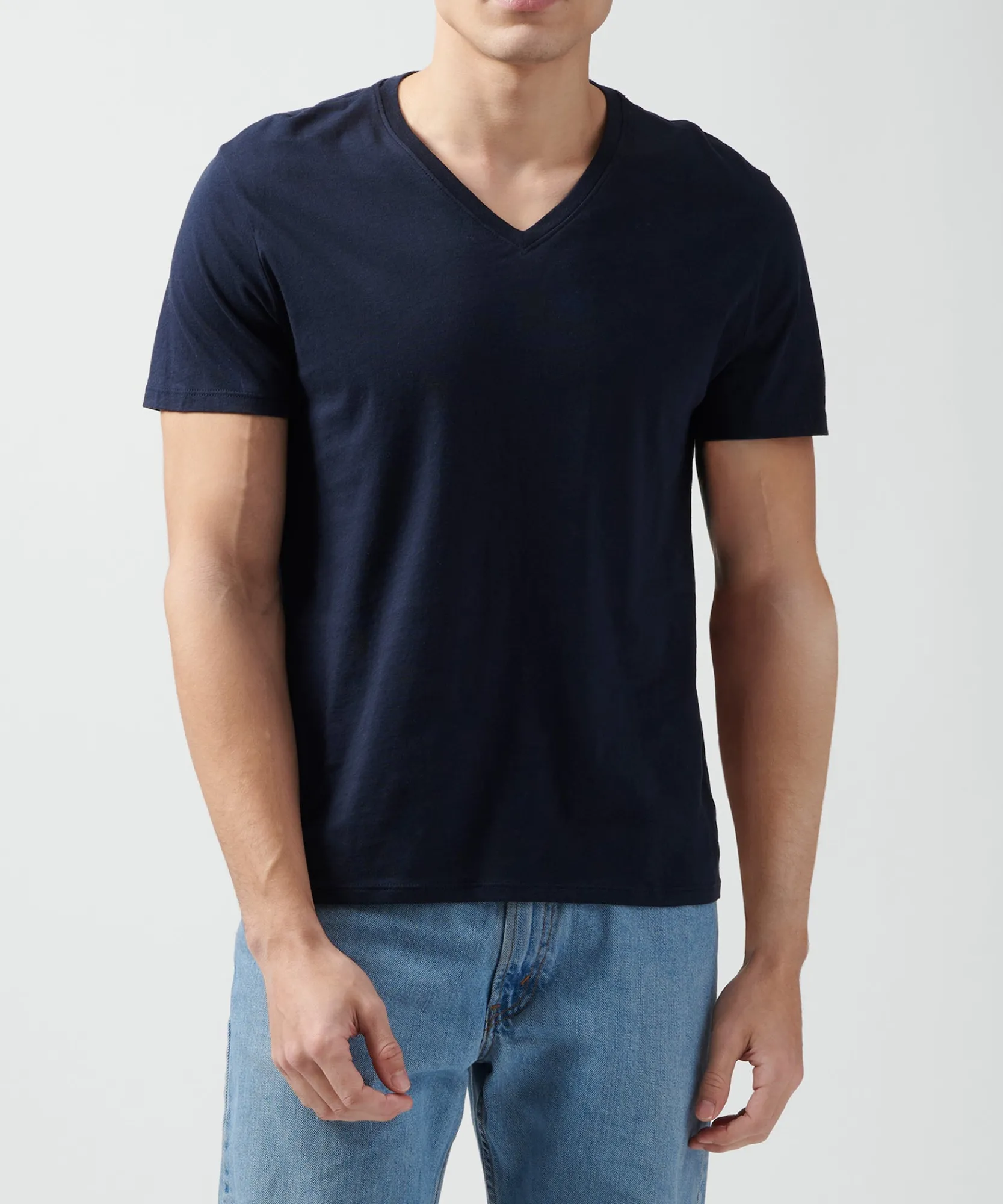 Classic Jersey V-Neck Tee -|ATM Anthony Thomas Melillo New