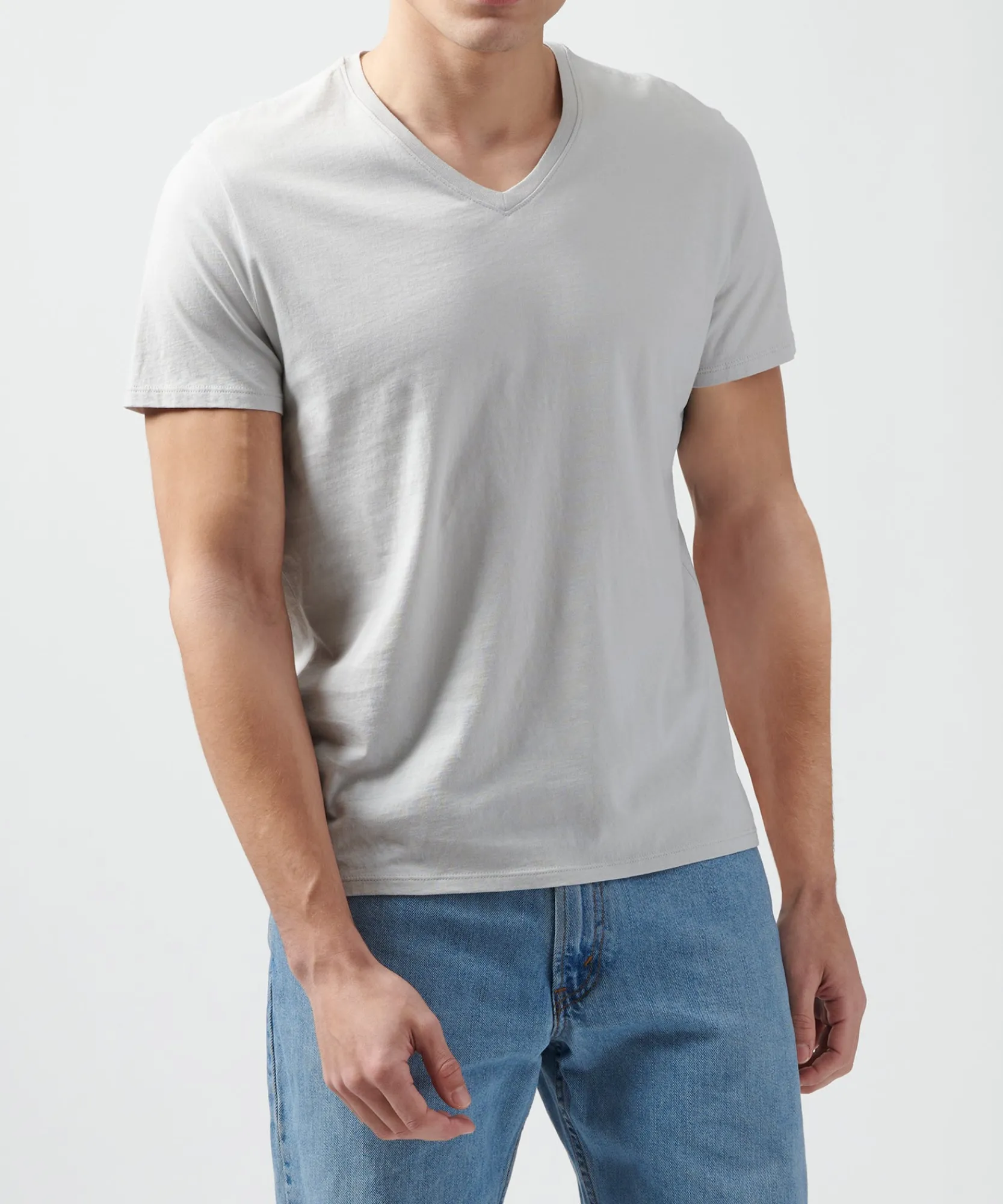 Classic Jersey V-Neck Tee -|ATM Anthony Thomas Melillo New