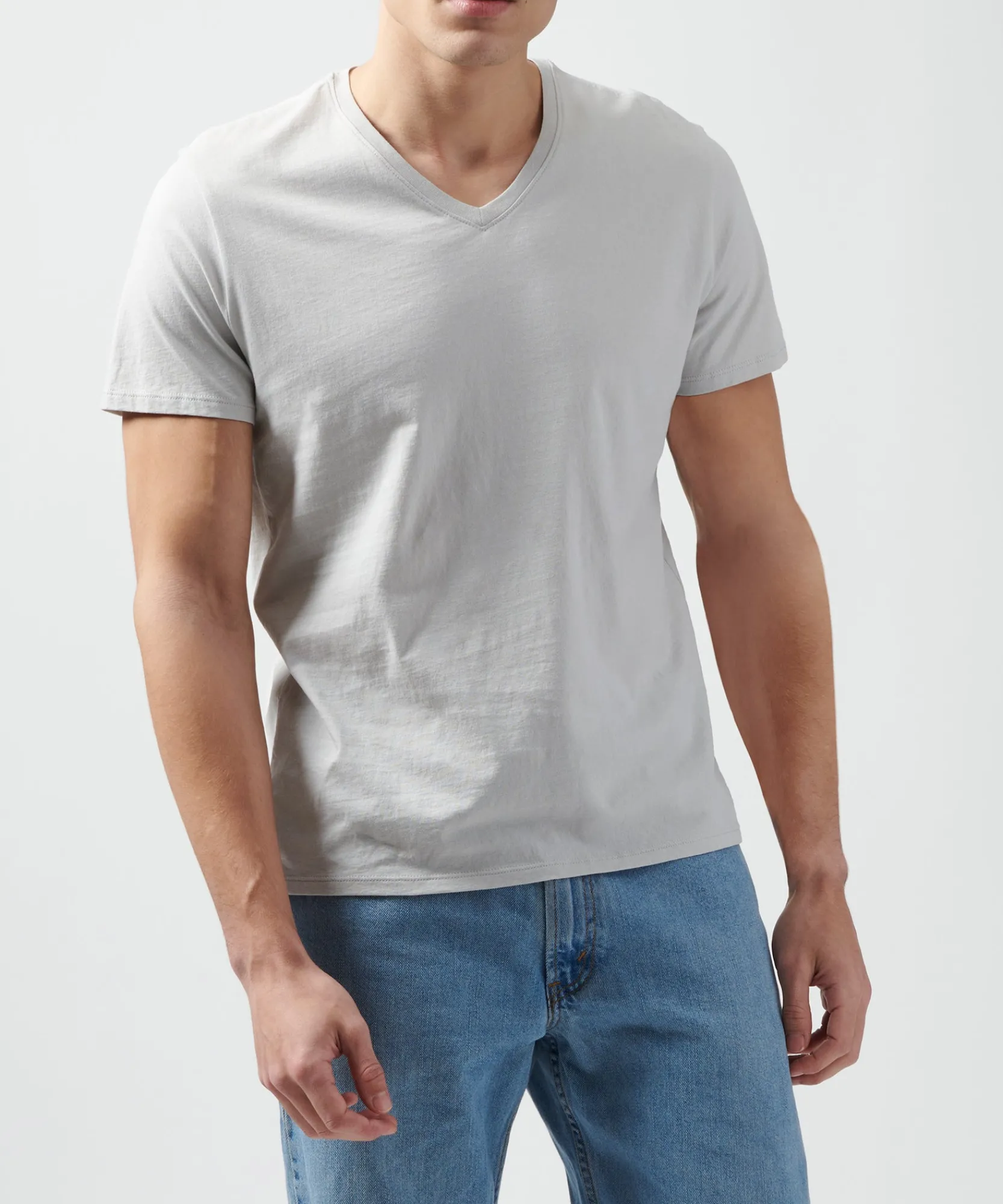 Classic Jersey V-Neck Tee -|ATM Anthony Thomas Melillo New