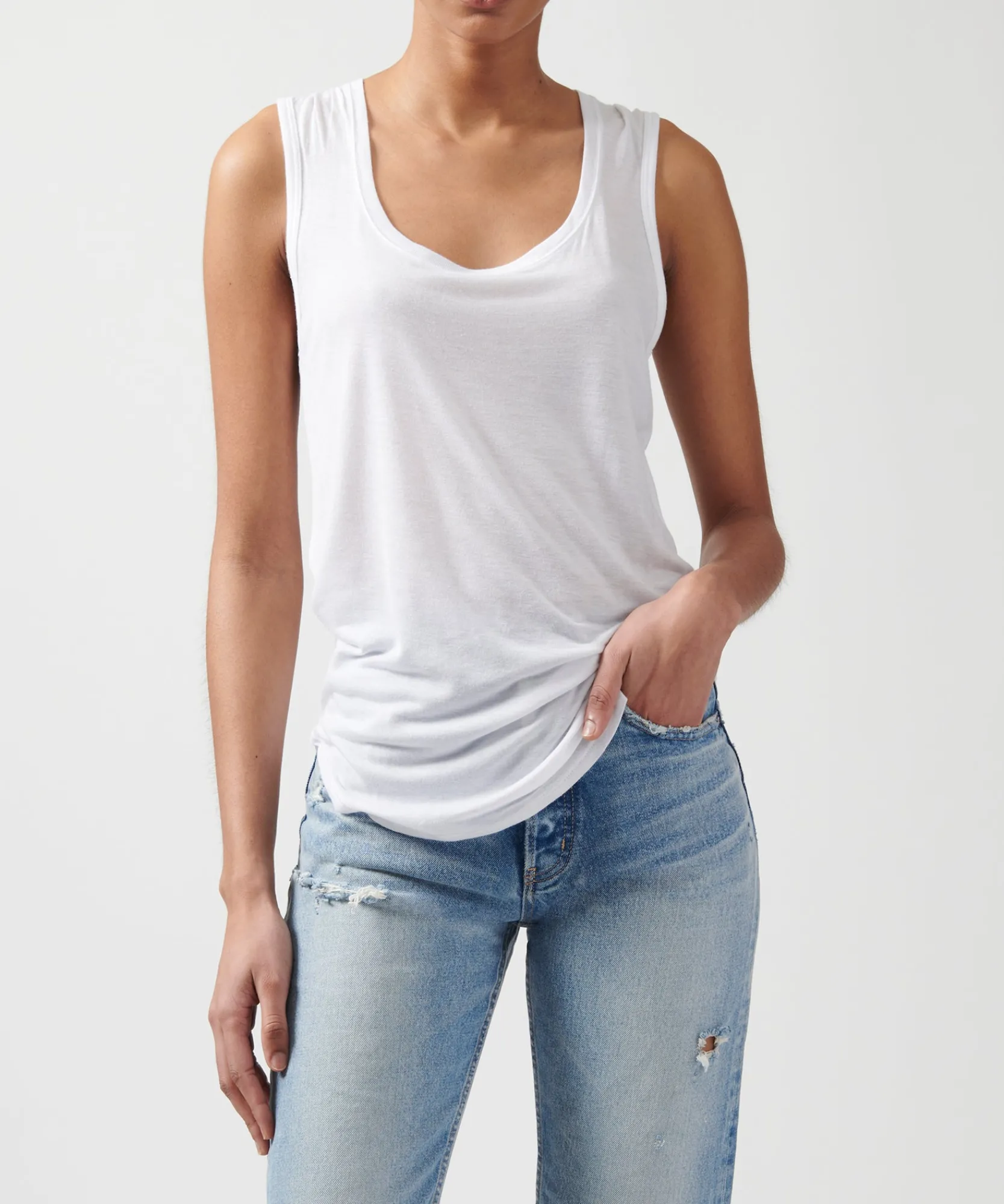 Modal Sweetheart Tank -|ATM Anthony Thomas Melillo Fashion