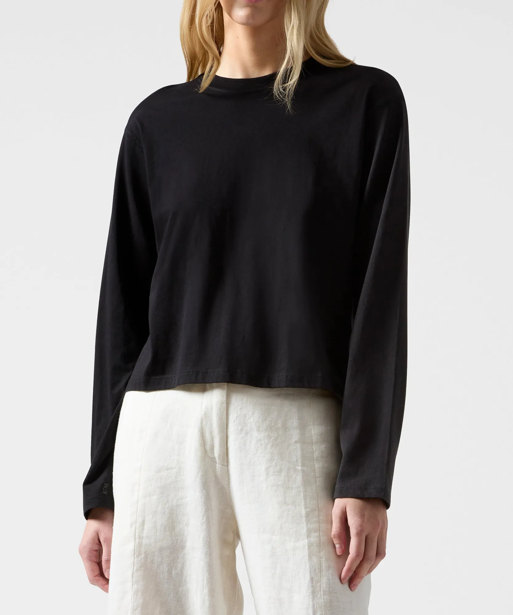 Classic Jersey Long Sleeve Boy Tee -|ATM Anthony Thomas Melillo Clearance