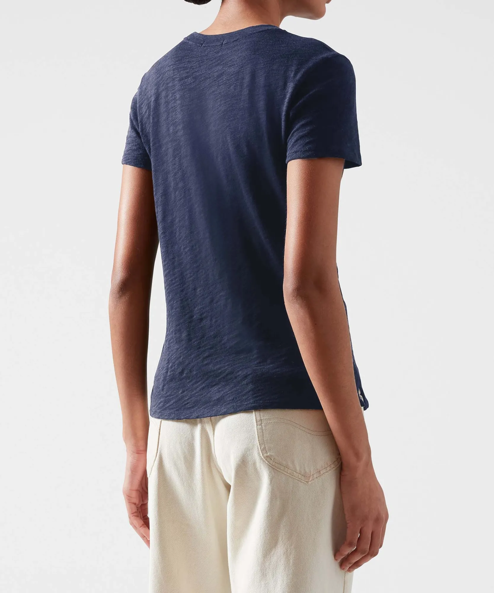 Slub Jersey Schoolboy Crew Neck Tee -|ATM Anthony Thomas Melillo Best