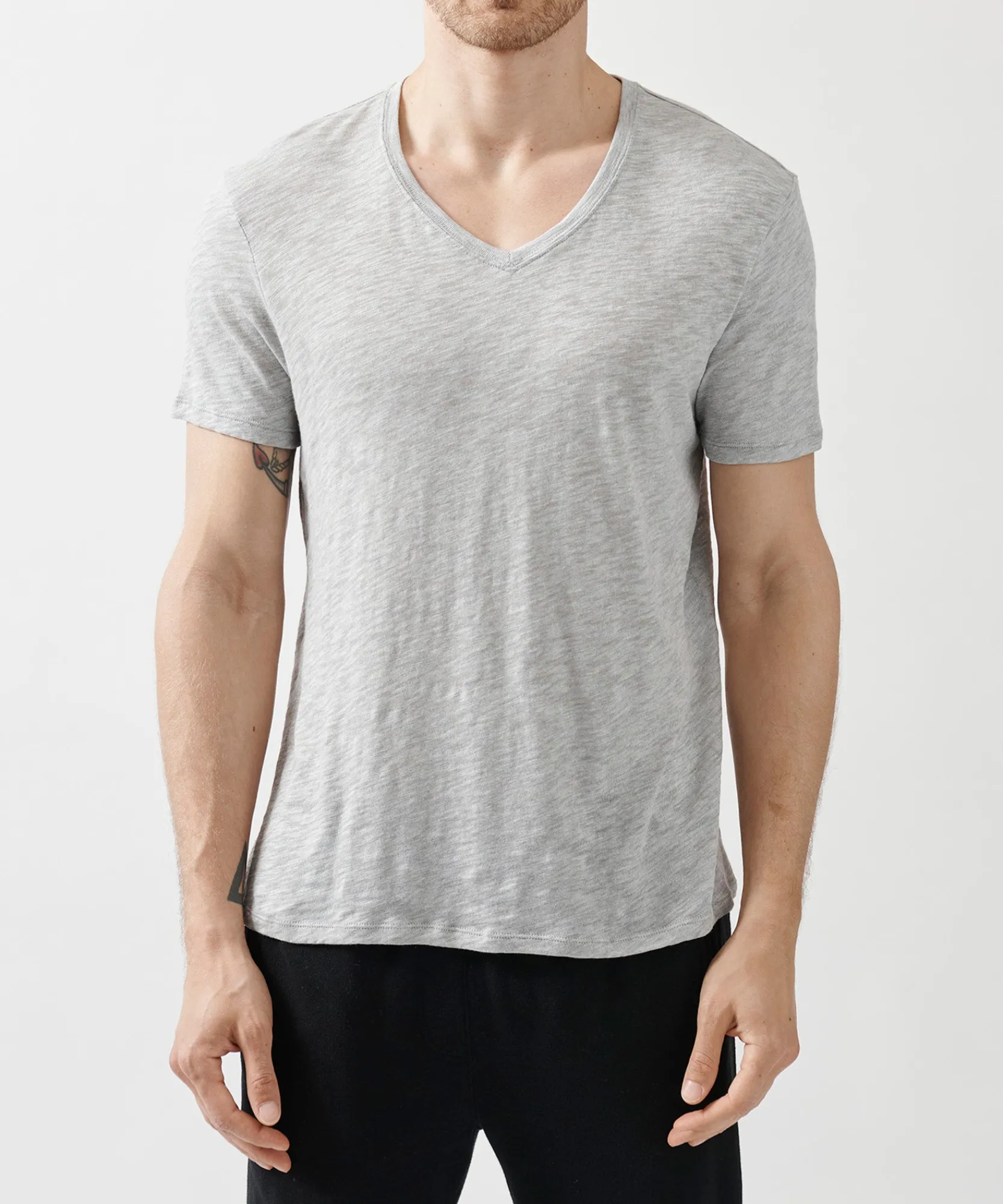Slub Jersey V-Neck Tee -|ATM Anthony Thomas Melillo Online
