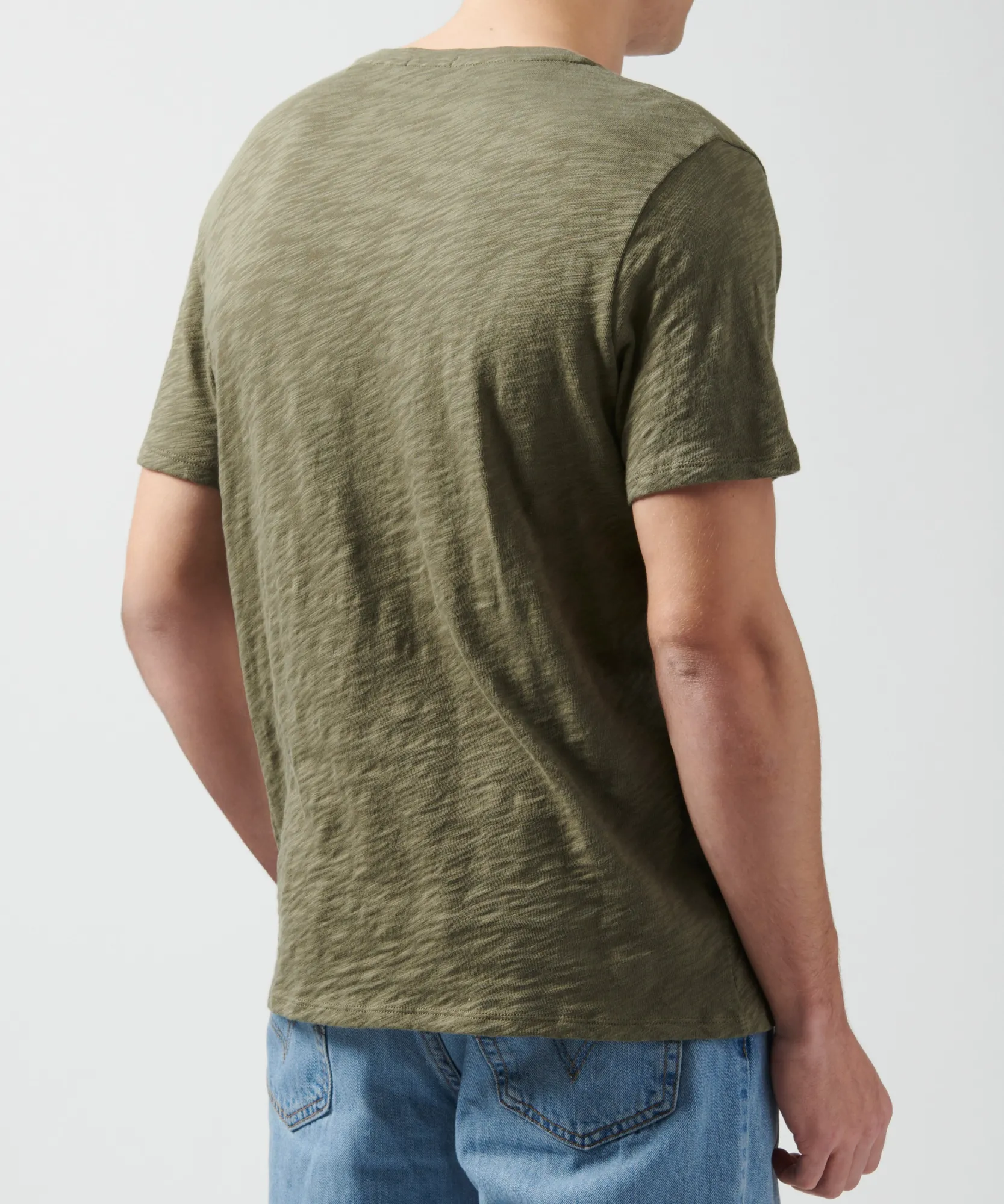 Slub Jersey V-Neck Tee -|ATM Anthony Thomas Melillo Fashion