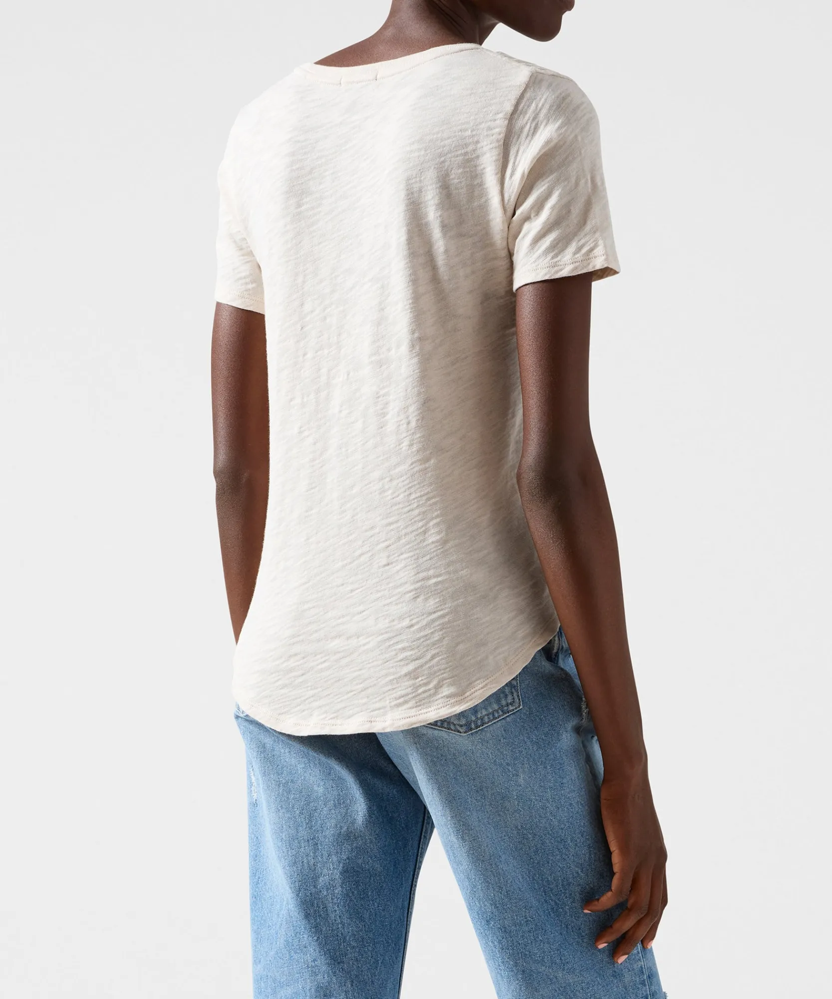 Slub Jersey Classic V-Neck Tee -|ATM Anthony Thomas Melillo Best