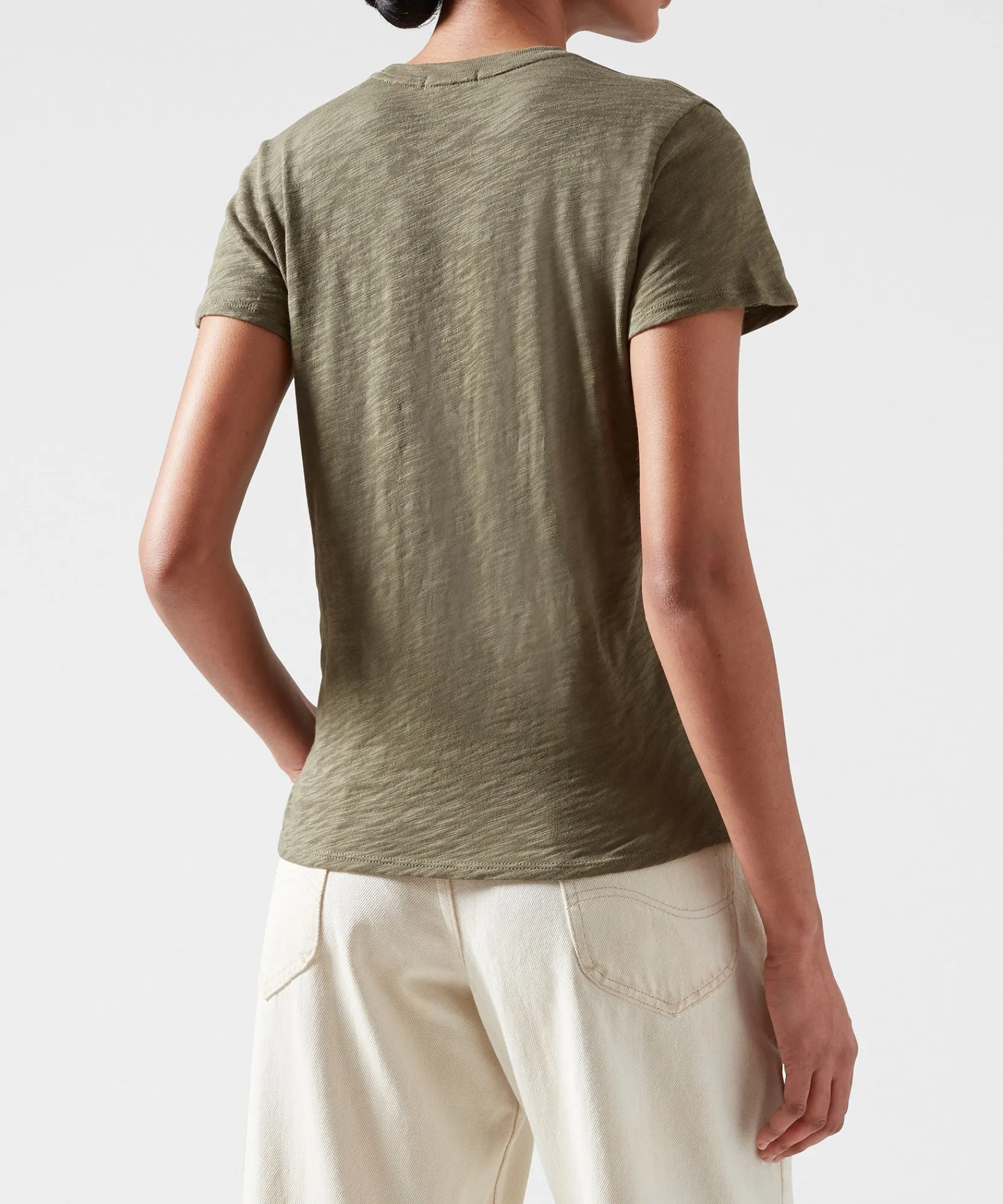 Slub Jersey Schoolboy Crew Neck Tee -|ATM Anthony Thomas Melillo Discount