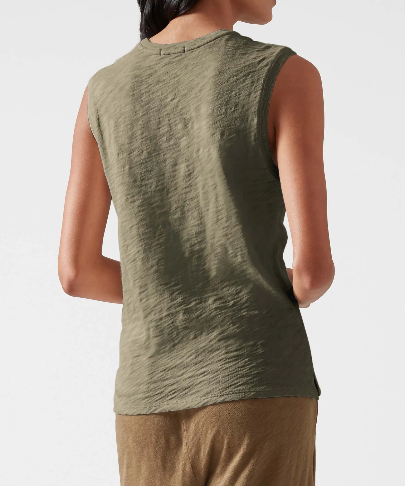 Slub Jersey Sleeveless Schoolboy Tee -|ATM Anthony Thomas Melillo Online