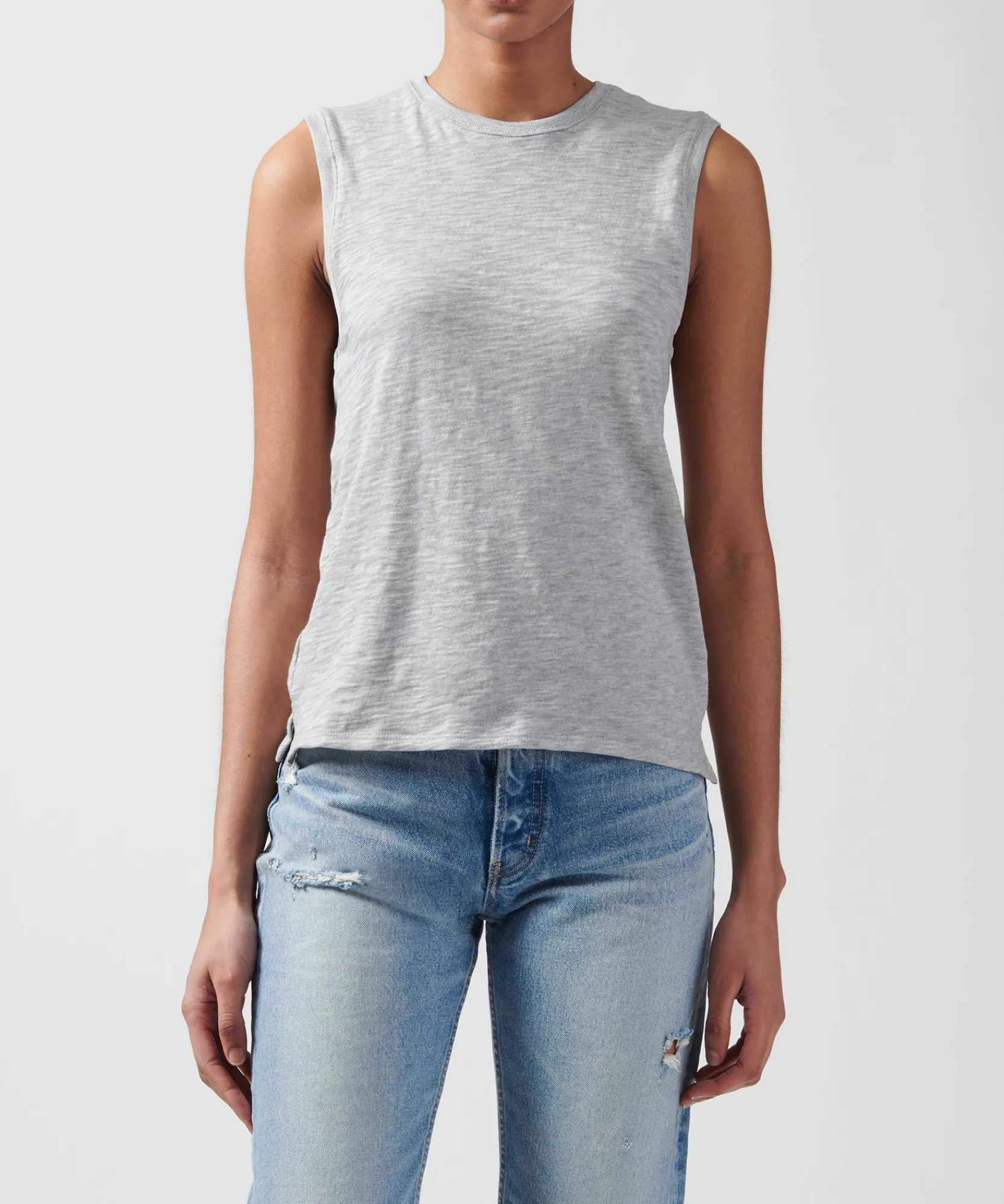 Slub Jersey Sleeveless Schoolboy Tee -|ATM Anthony Thomas Melillo Best