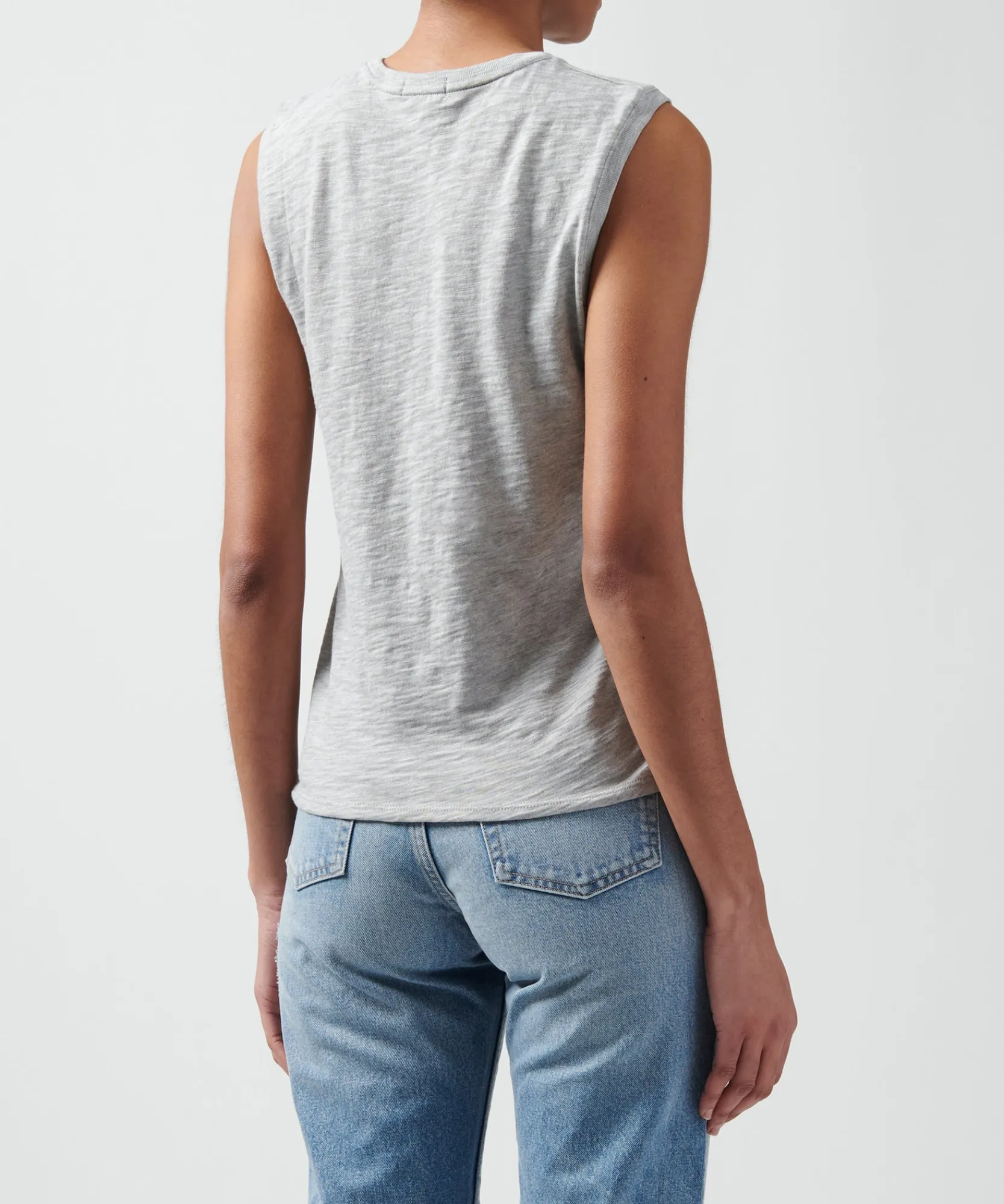 Slub Jersey Sleeveless Schoolboy Tee -|ATM Anthony Thomas Melillo Best