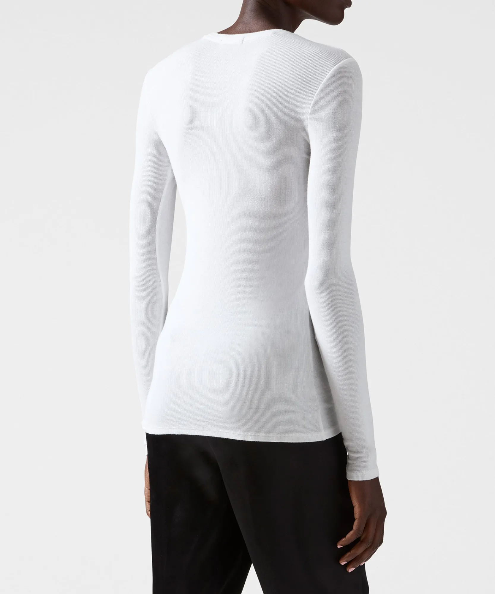 Modal Rib Long Sleeve Crew -|ATM Anthony Thomas Melillo Fashion