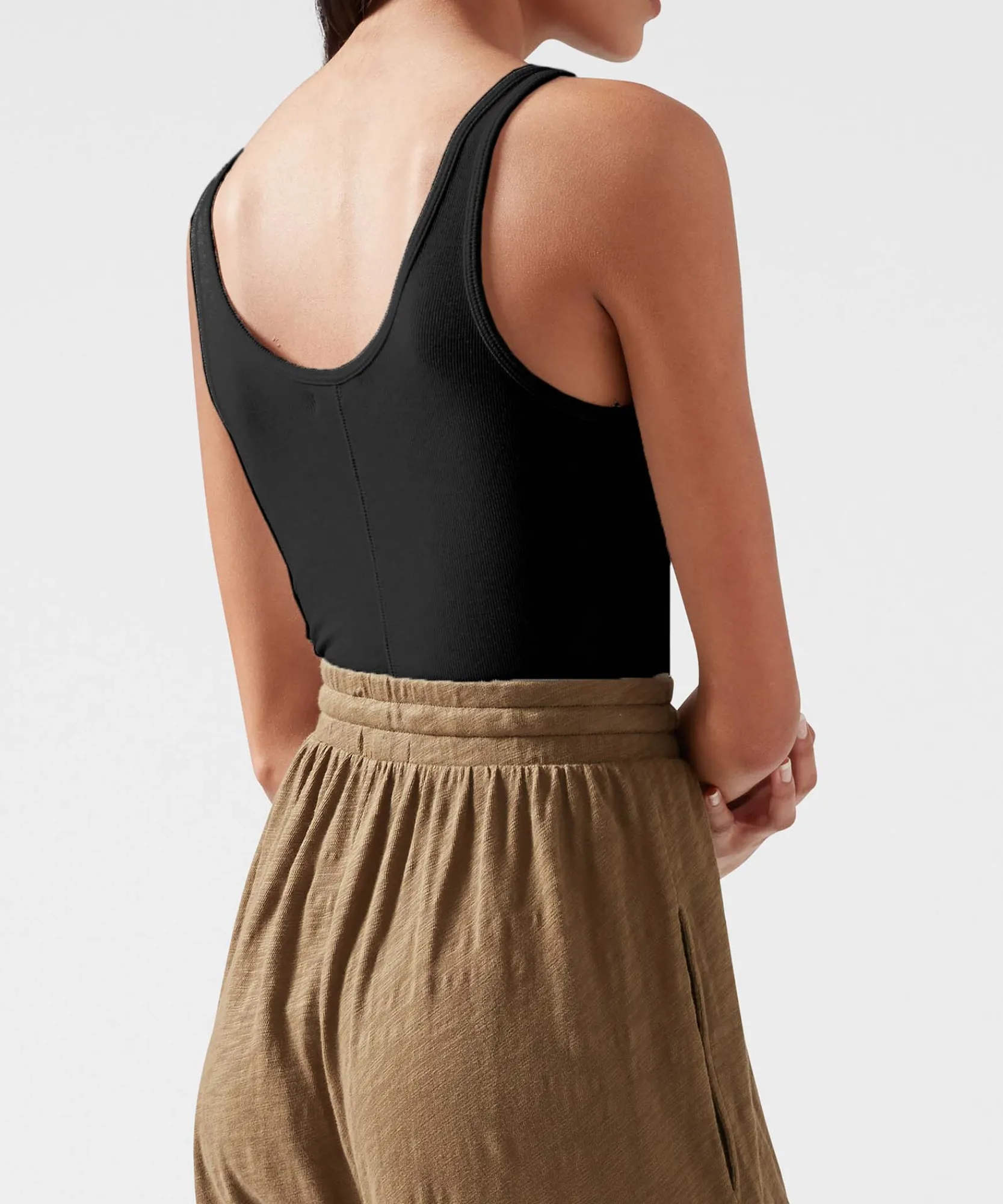 Modal Rib Deep-V Tank Bodysuit -|ATM Anthony Thomas Melillo Discount