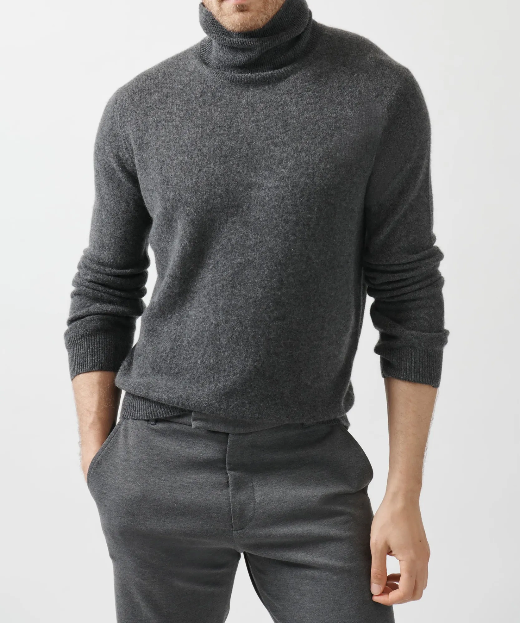 Recycled Cashmere Turtleneck Sweater -|ATM Anthony Thomas Melillo Online
