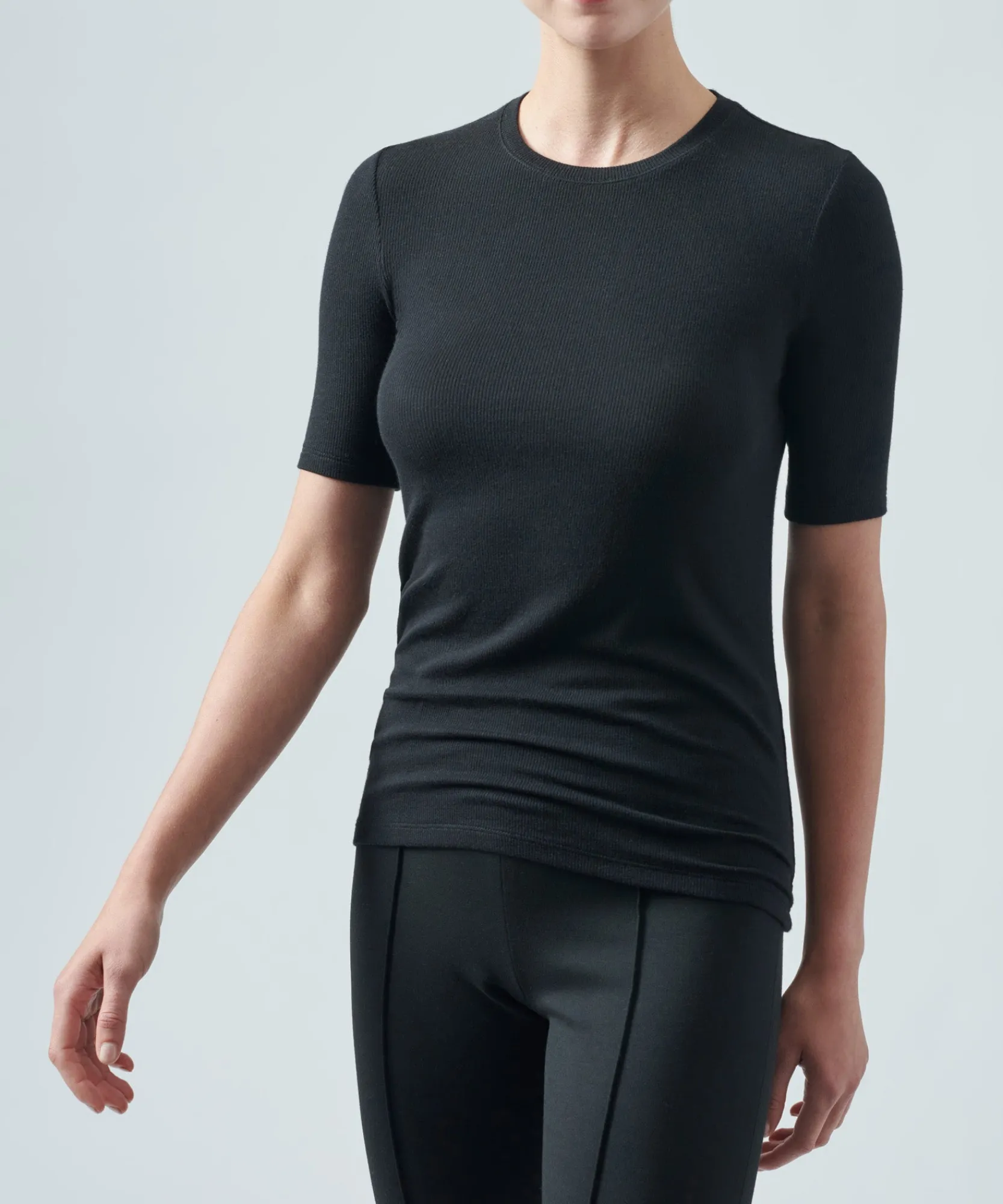 Modal Rib Short Sleeve Crew Neck Tee -|ATM Anthony Thomas Melillo Discount