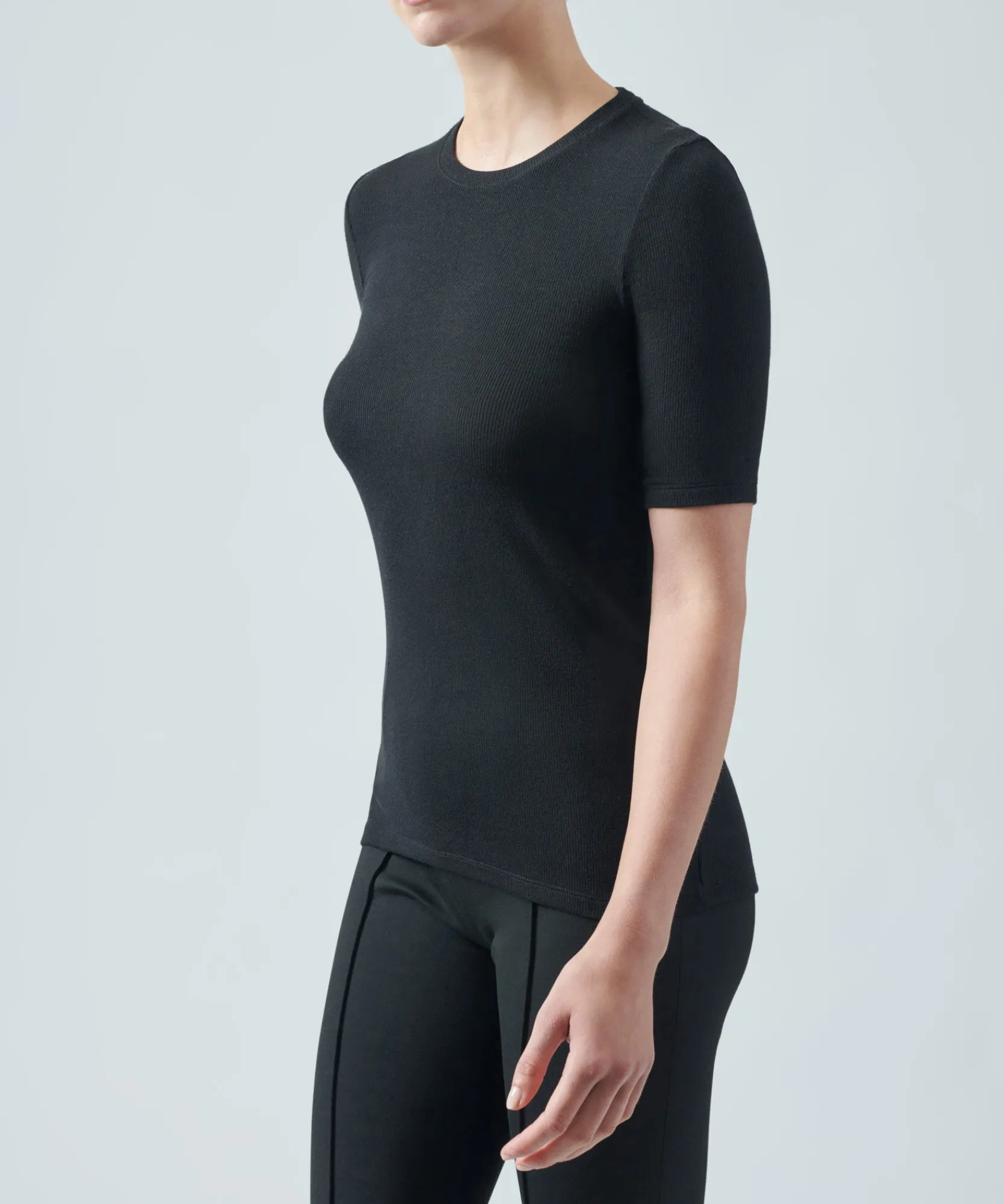 Modal Rib Short Sleeve Crew Neck Tee -|ATM Anthony Thomas Melillo Discount