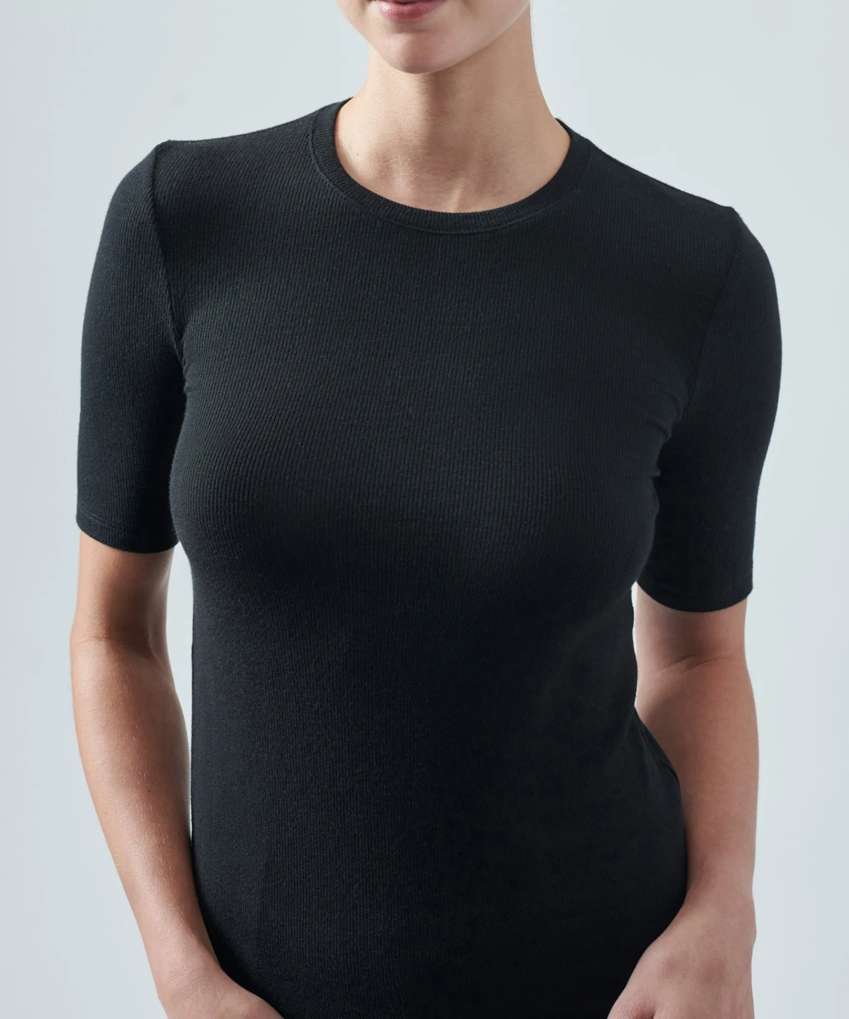 Modal Rib Short Sleeve Crew Neck Tee -|ATM Anthony Thomas Melillo Discount