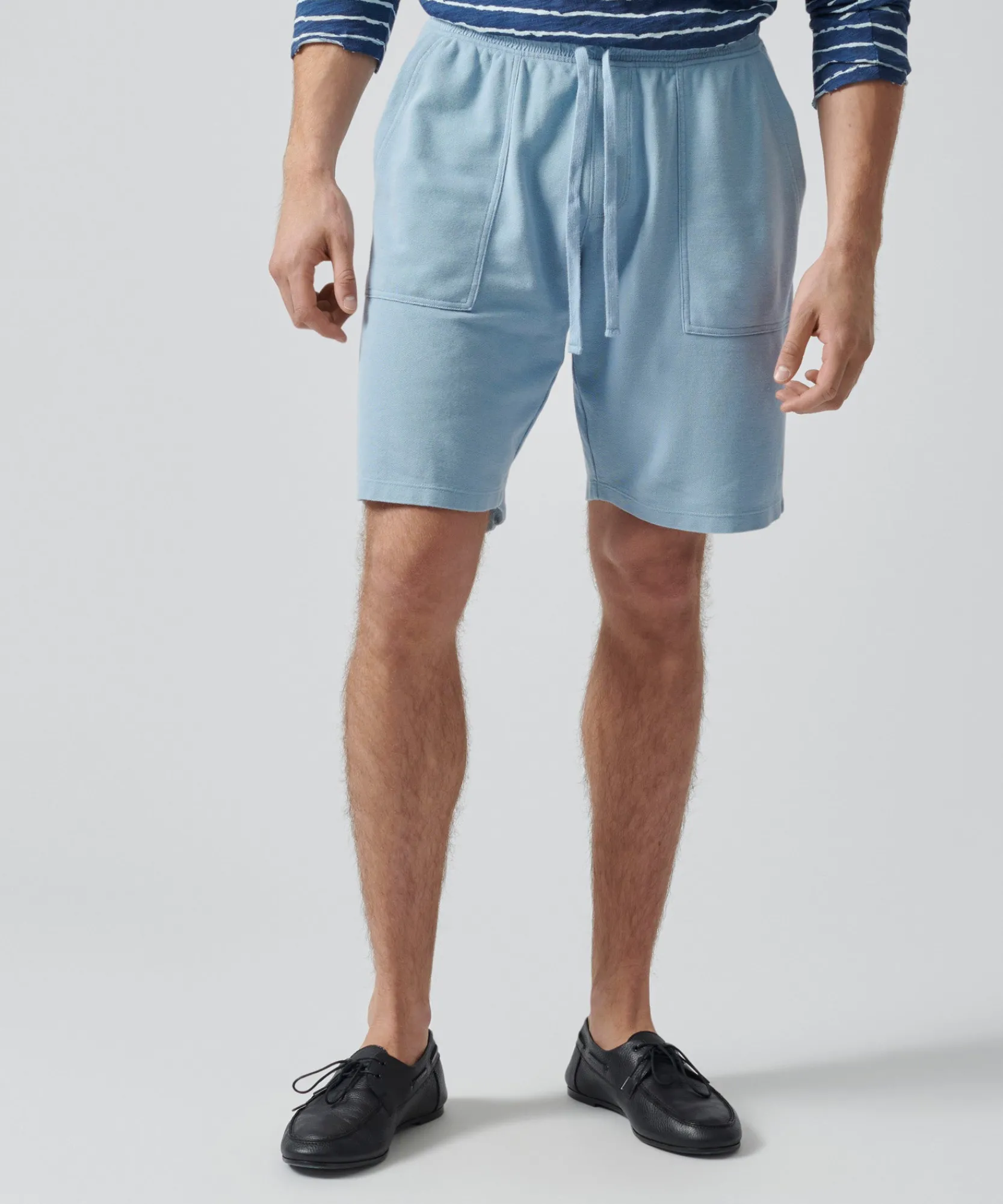Cotton Pique Pull-On Shorts -|ATM Anthony Thomas Melillo Sale