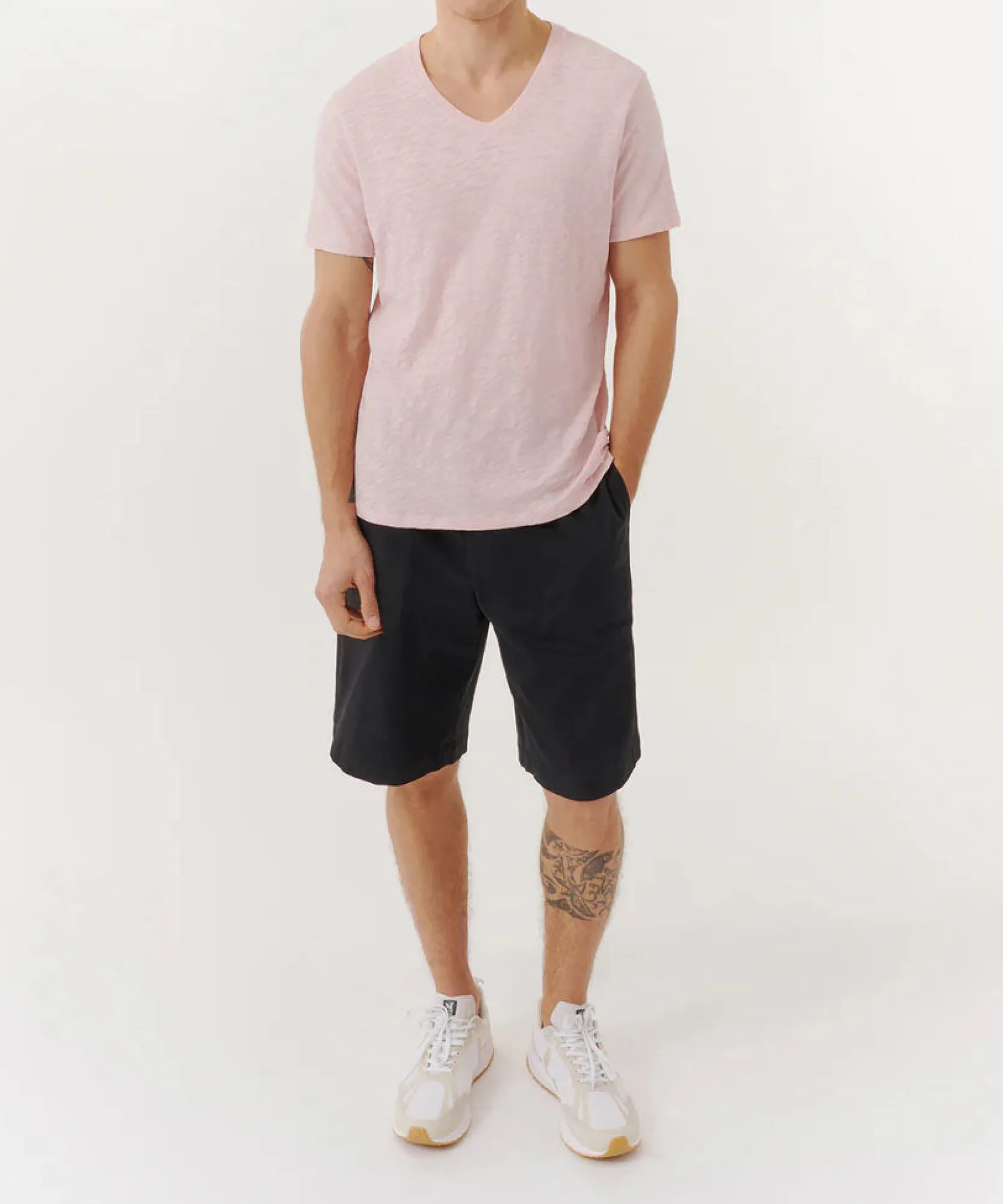 Cotton Twill Pull-On Shorts -|ATM Anthony Thomas Melillo Fashion