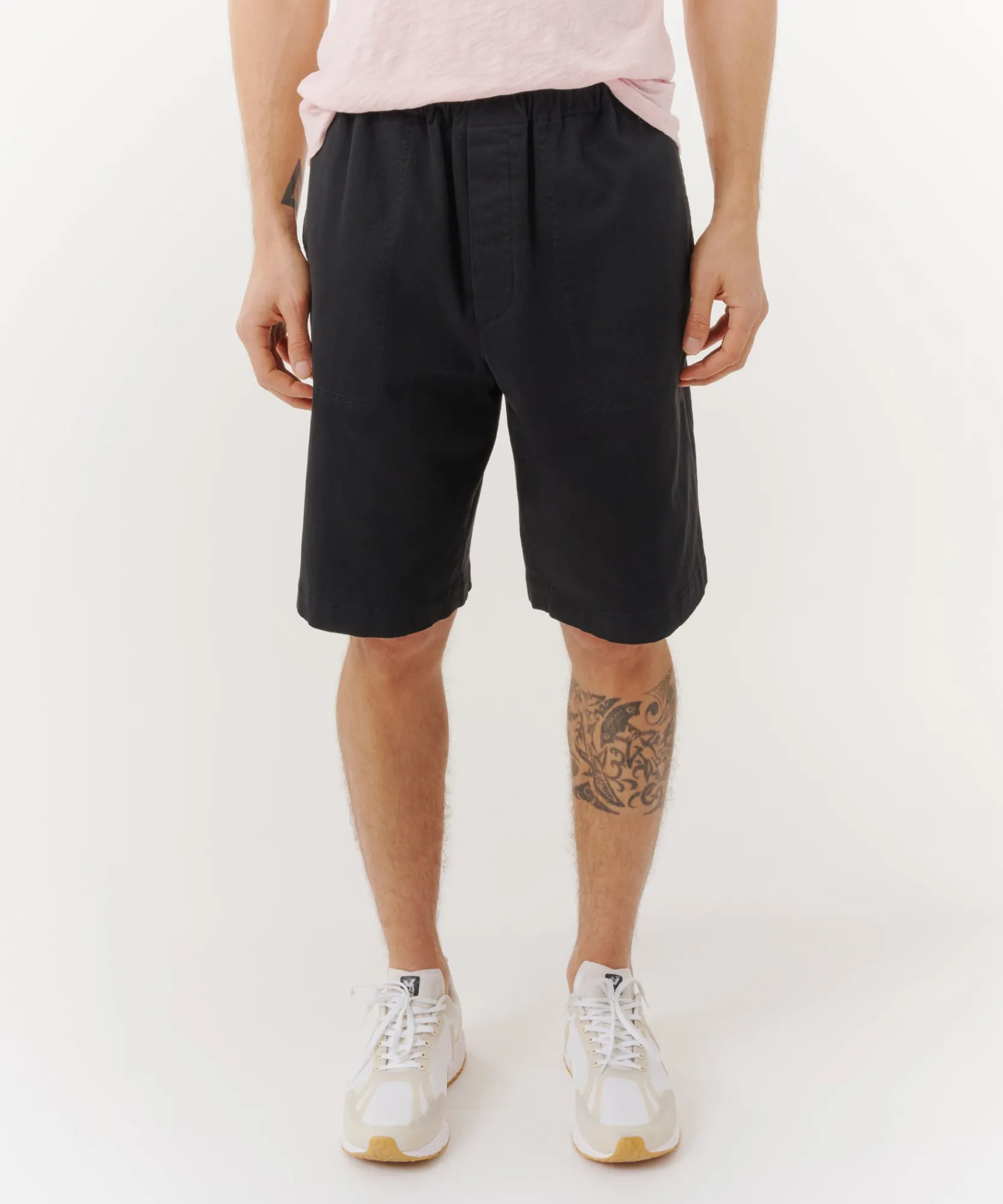 Cotton Twill Pull-On Shorts -|ATM Anthony Thomas Melillo Fashion