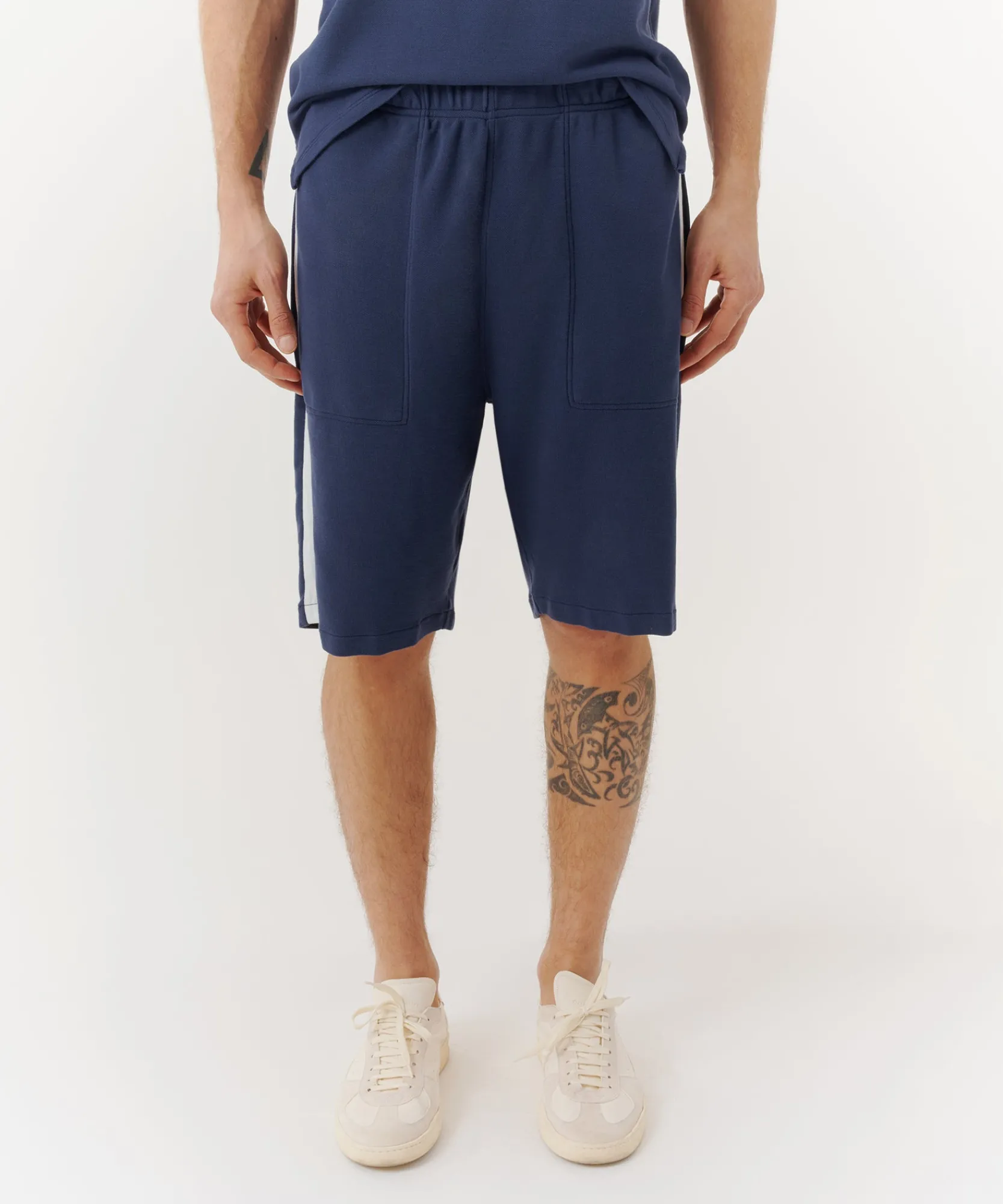 Cotton Pique Pull-On Shorts -|ATM Anthony Thomas Melillo Sale