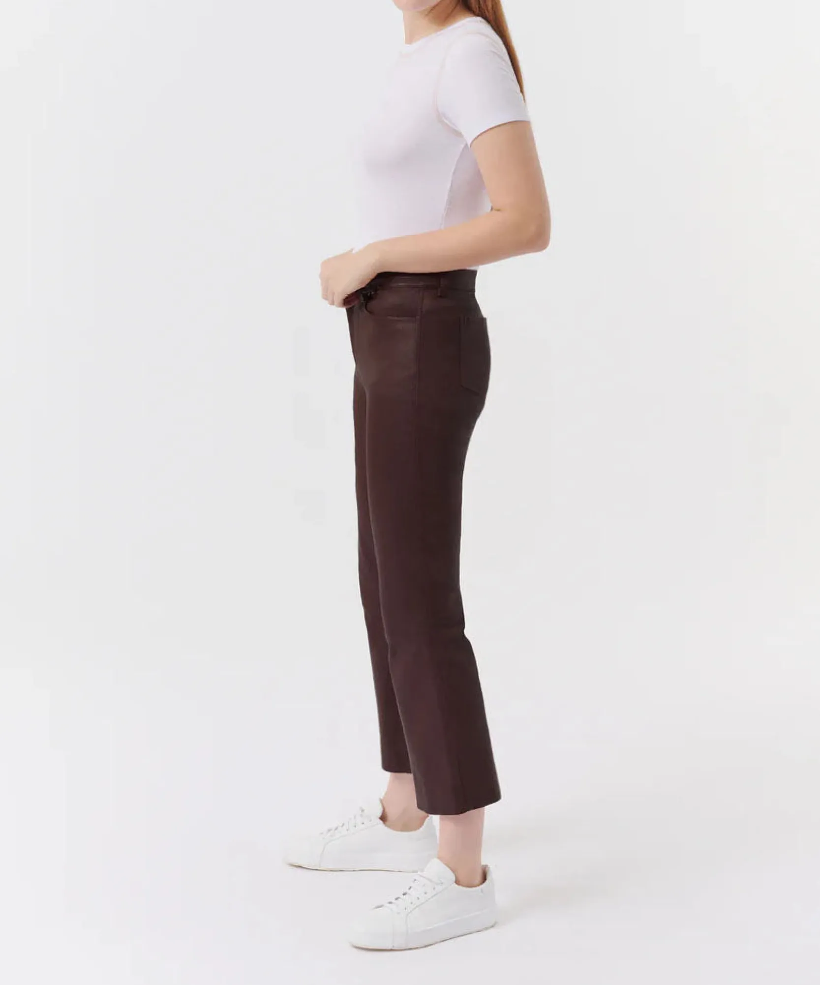 Leather Cropped Flare Pant -|ATM Anthony Thomas Melillo Fashion