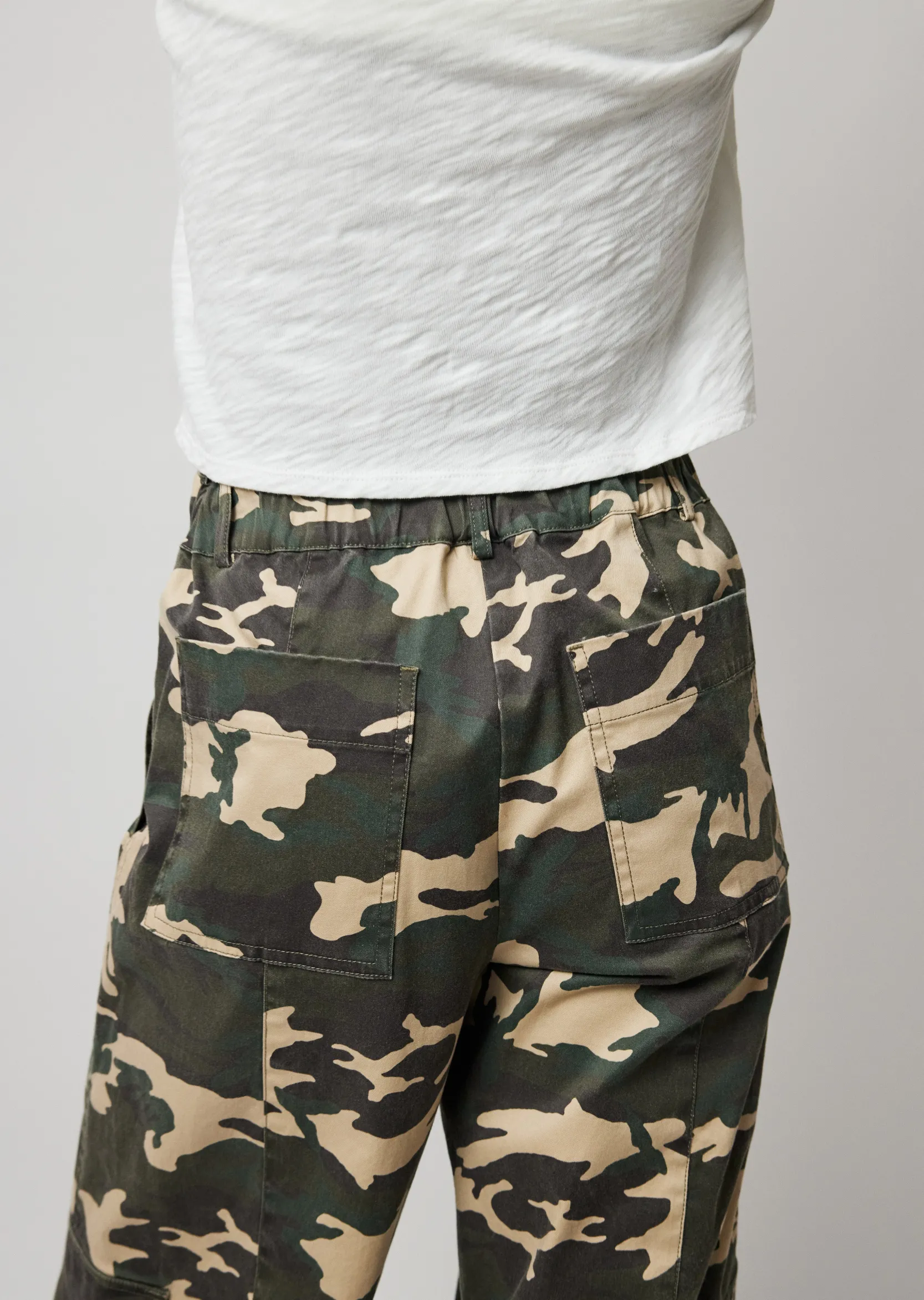 Washed Cotton Twill With Camo Print Cargo Pant -|ATM Anthony Thomas Melillo Discount
