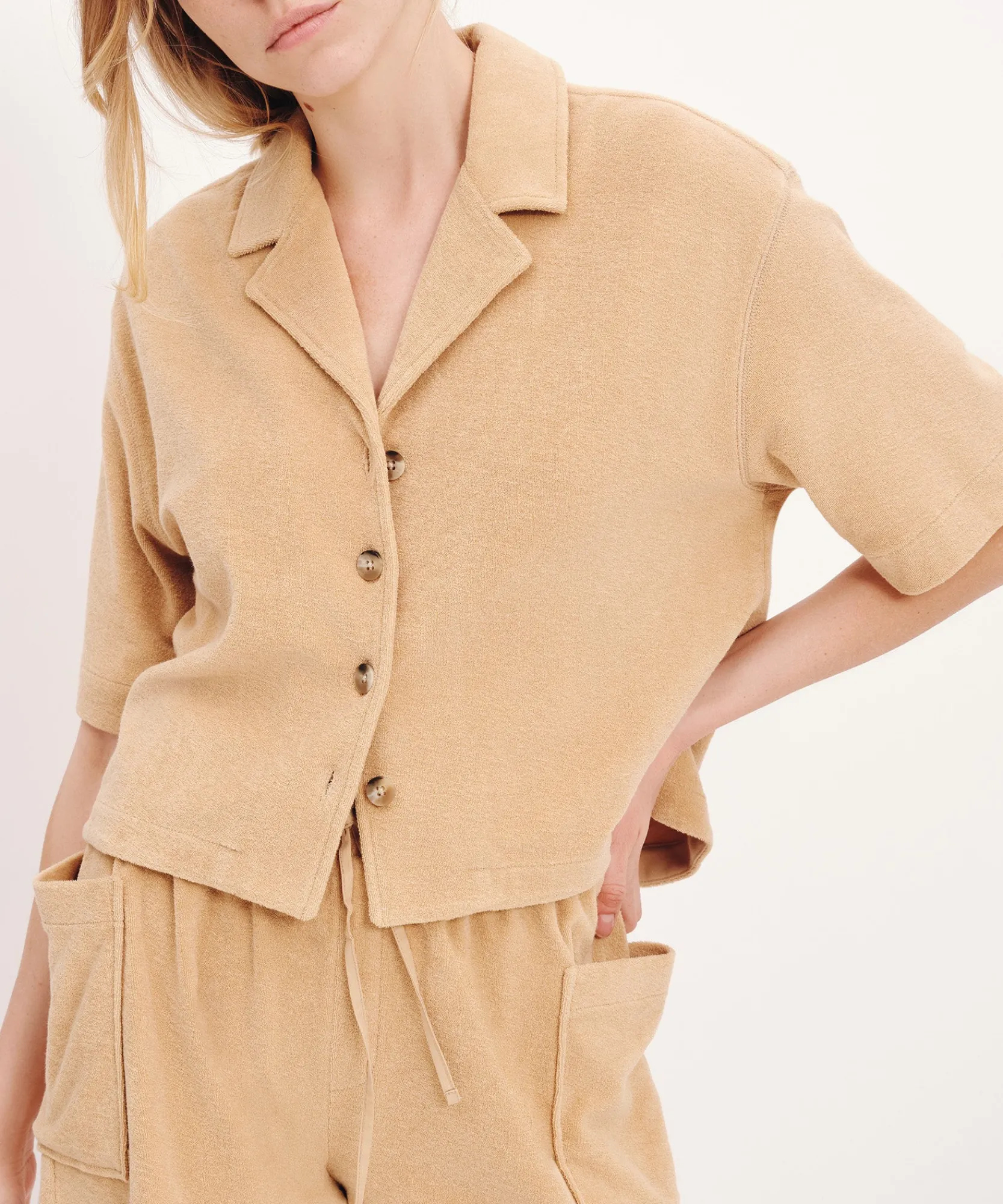 Towel Terry Bowling Shirt -|ATM Anthony Thomas Melillo Outlet