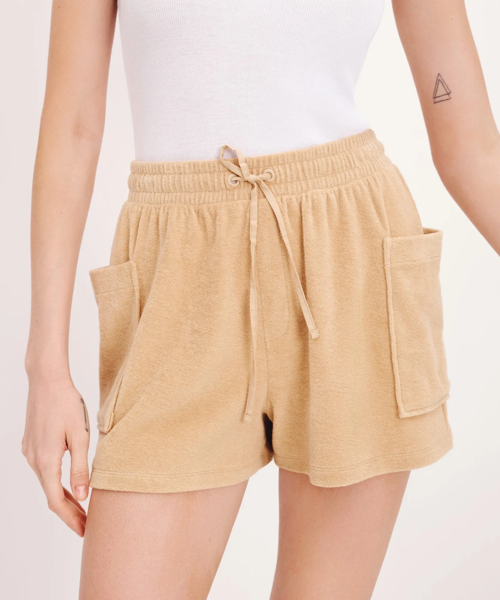 Towel Terry Patch Pocket Shorts -|ATM Anthony Thomas Melillo New