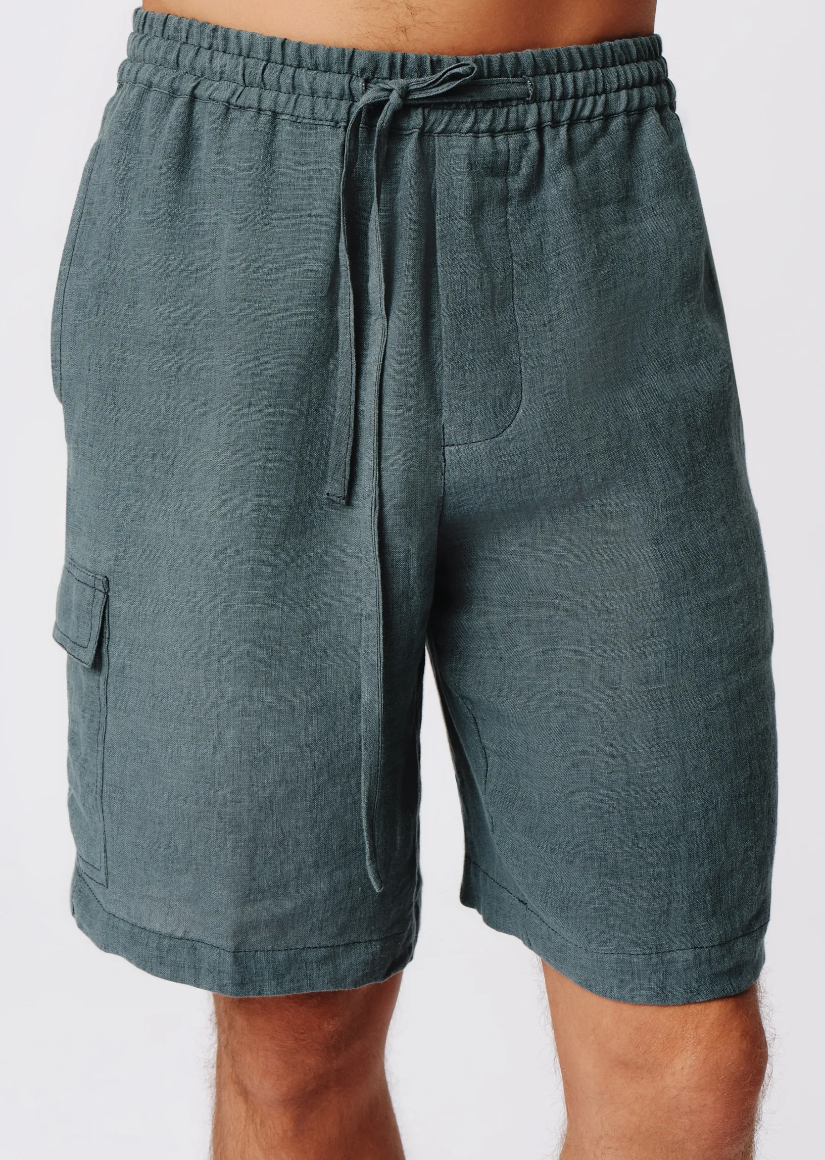 Linen With Wash Cargo Shorts -|ATM Anthony Thomas Melillo Discount