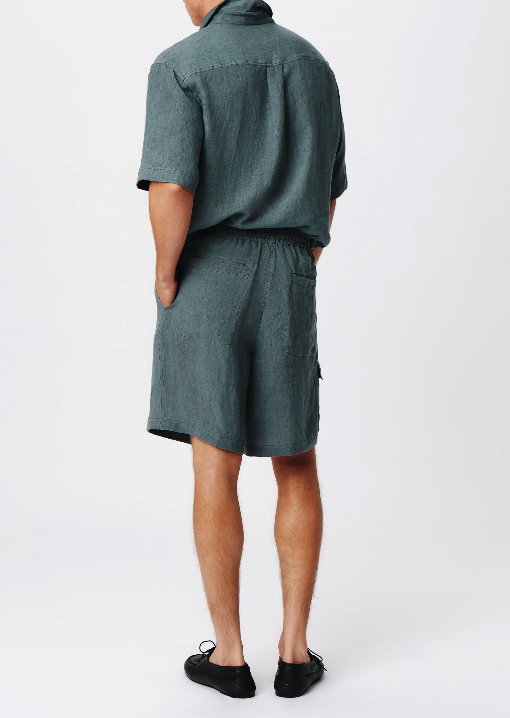 Linen With Wash Cargo Shorts -|ATM Anthony Thomas Melillo Discount