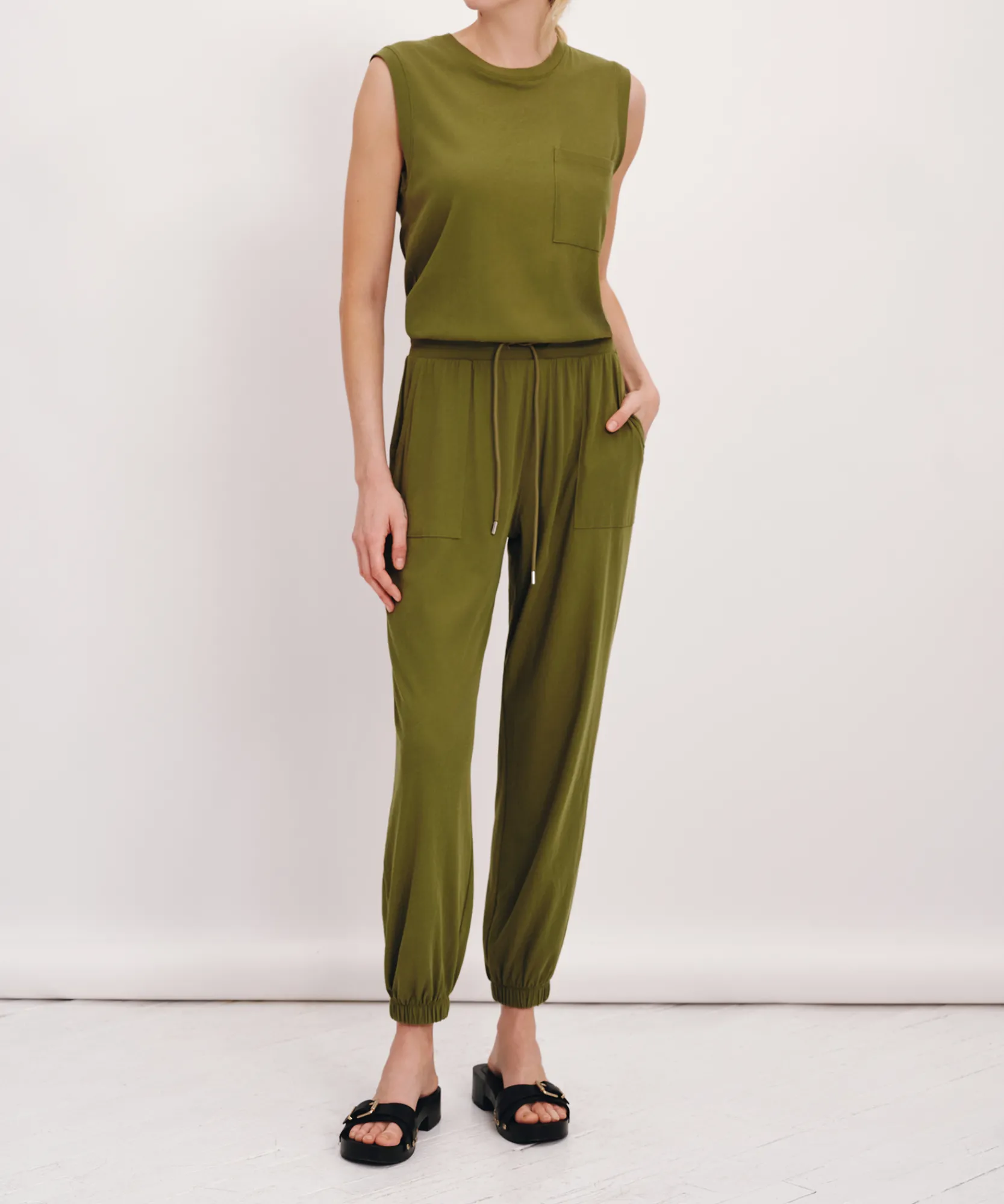 High Torsion Sleeveless Jumpsuit -|ATM Anthony Thomas Melillo Sale