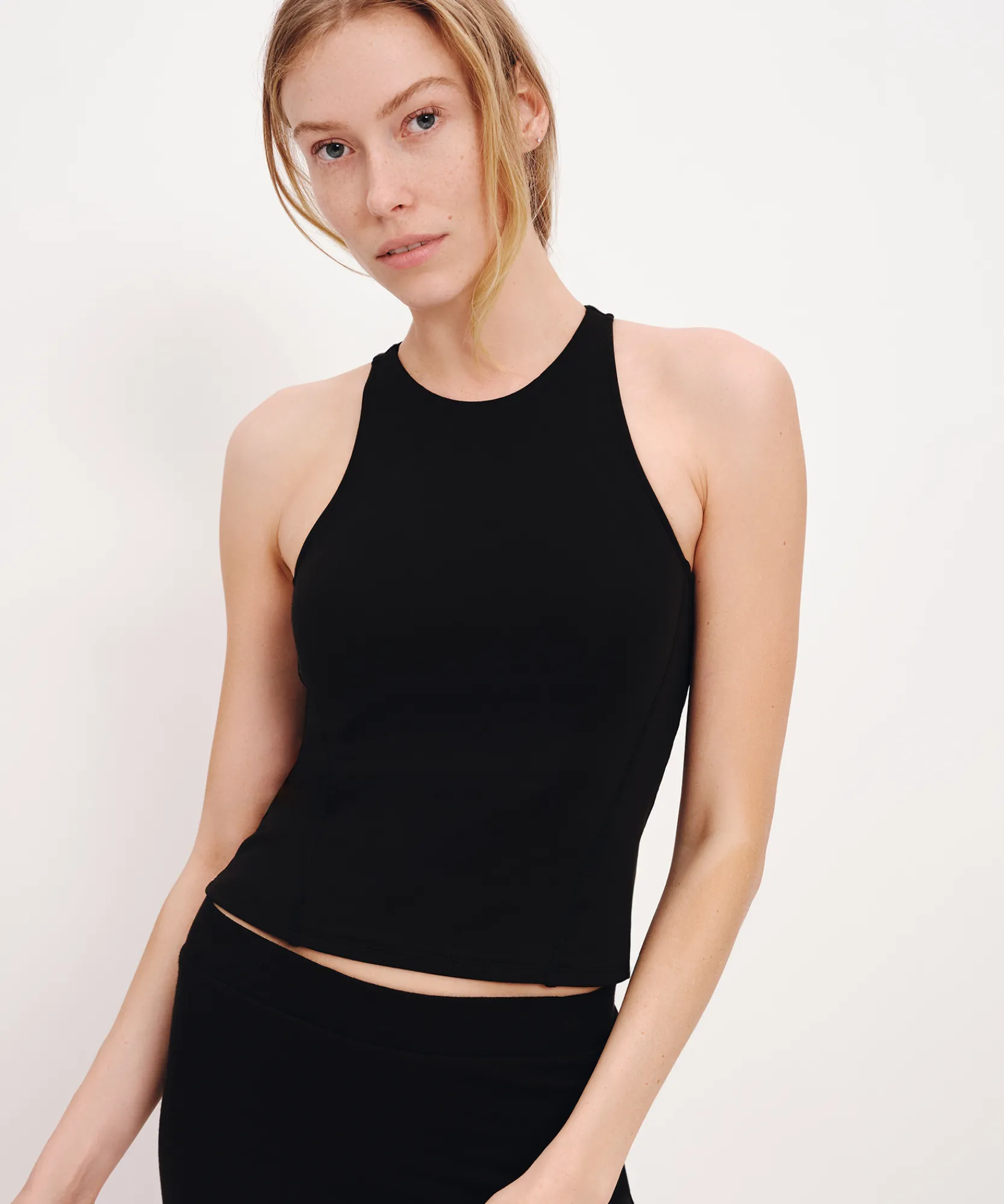 Pima Cotton Racer Top -|ATM Anthony Thomas Melillo Outlet