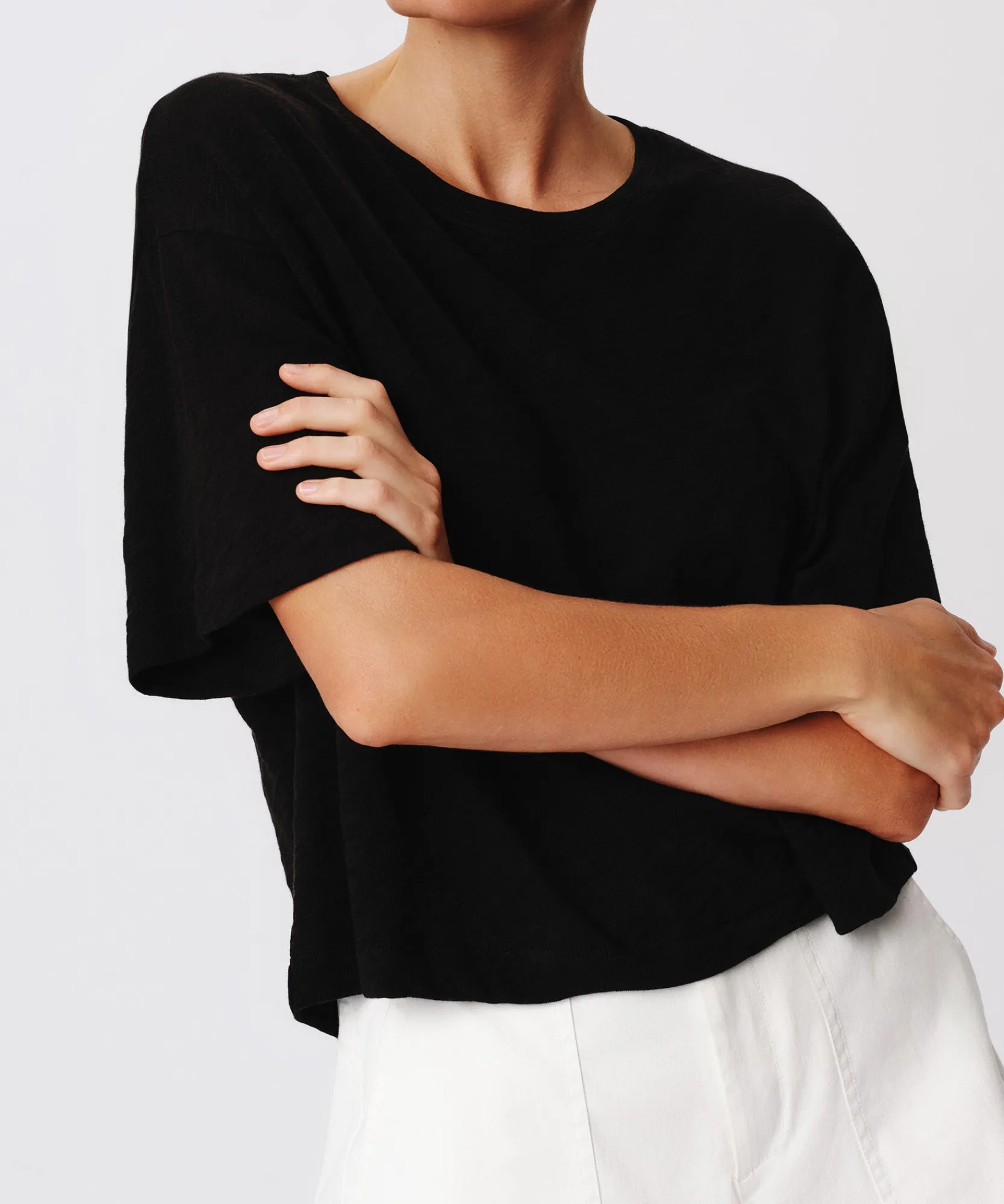 Slub Jersey Crew Neck Tee -|ATM Anthony Thomas Melillo Outlet