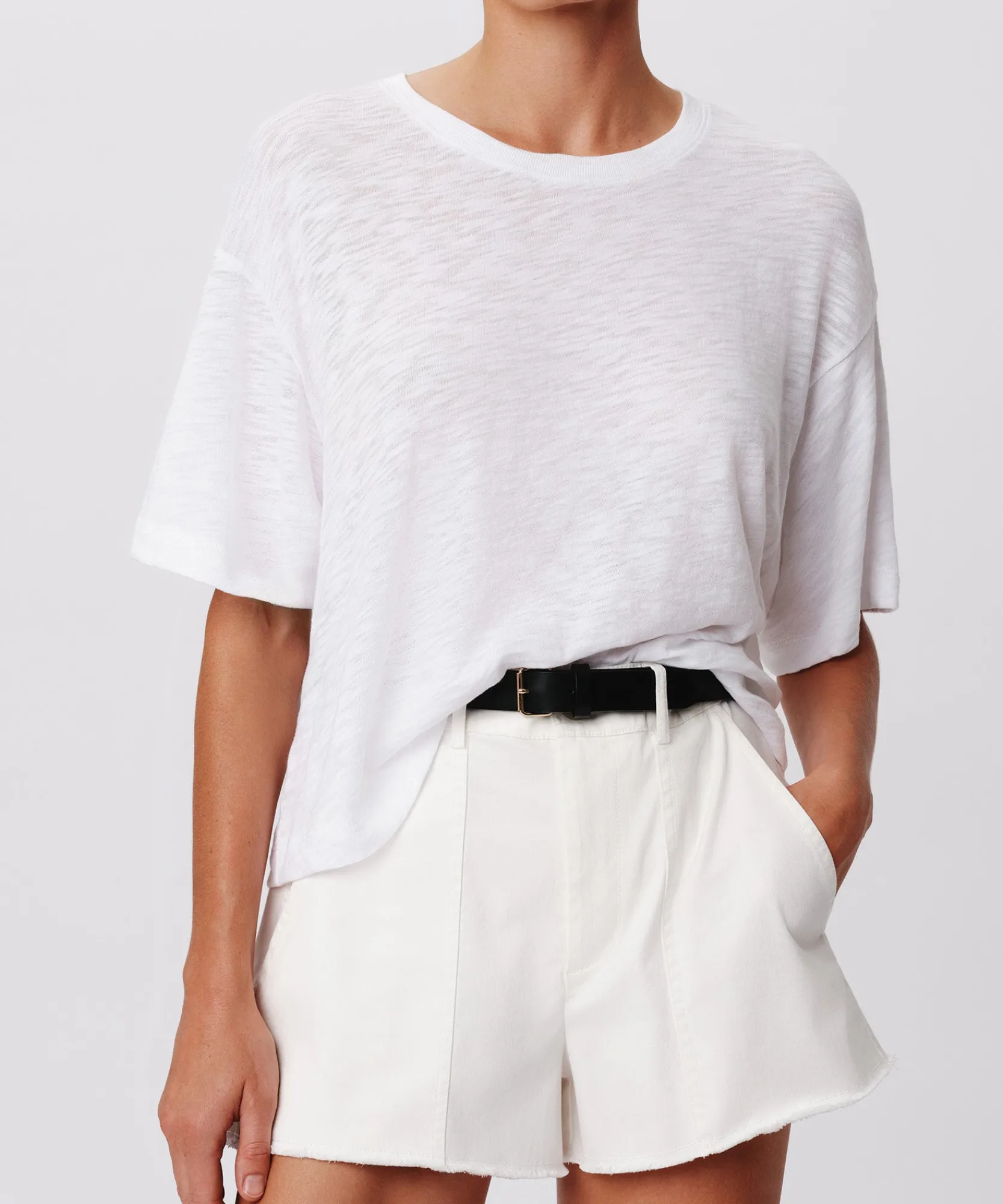 Slub Jersey Crew Neck Tee -|ATM Anthony Thomas Melillo Clearance