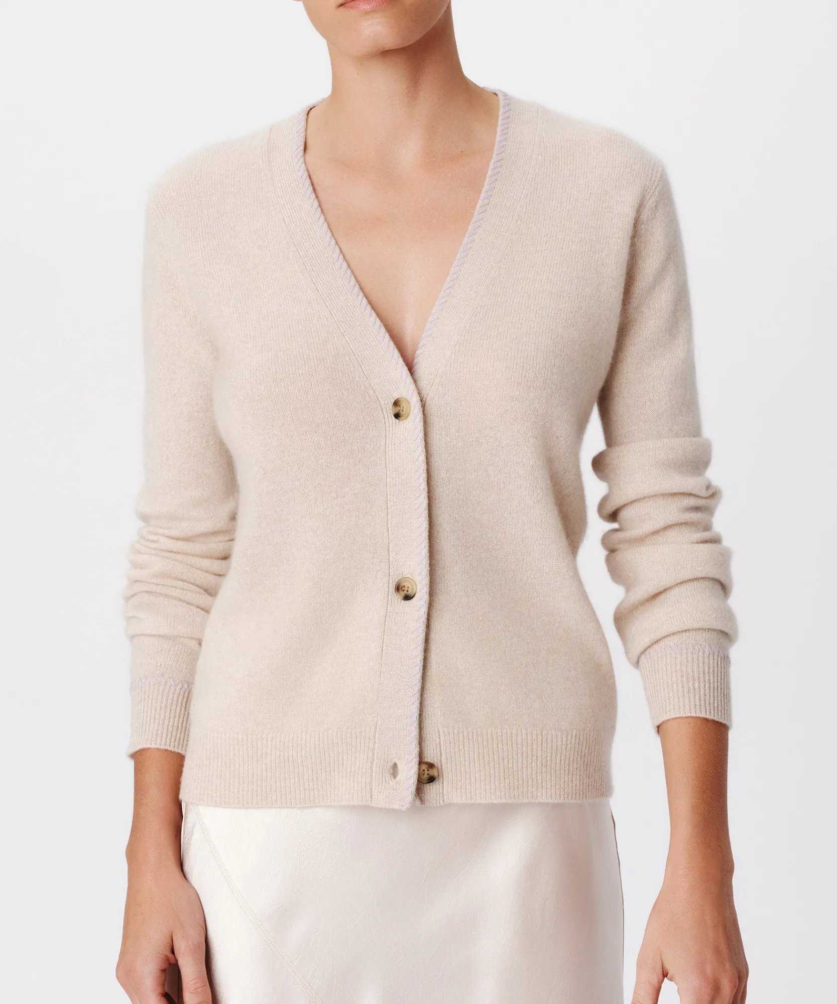 Cashmere Long Sleeve Cardigan -|ATM Anthony Thomas Melillo Online