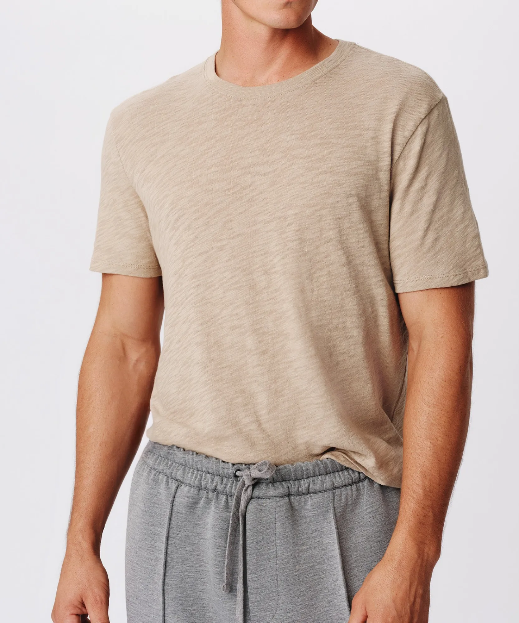 Slub Jersey Short Sleeve Crew Neck Tee -|ATM Anthony Thomas Melillo Outlet