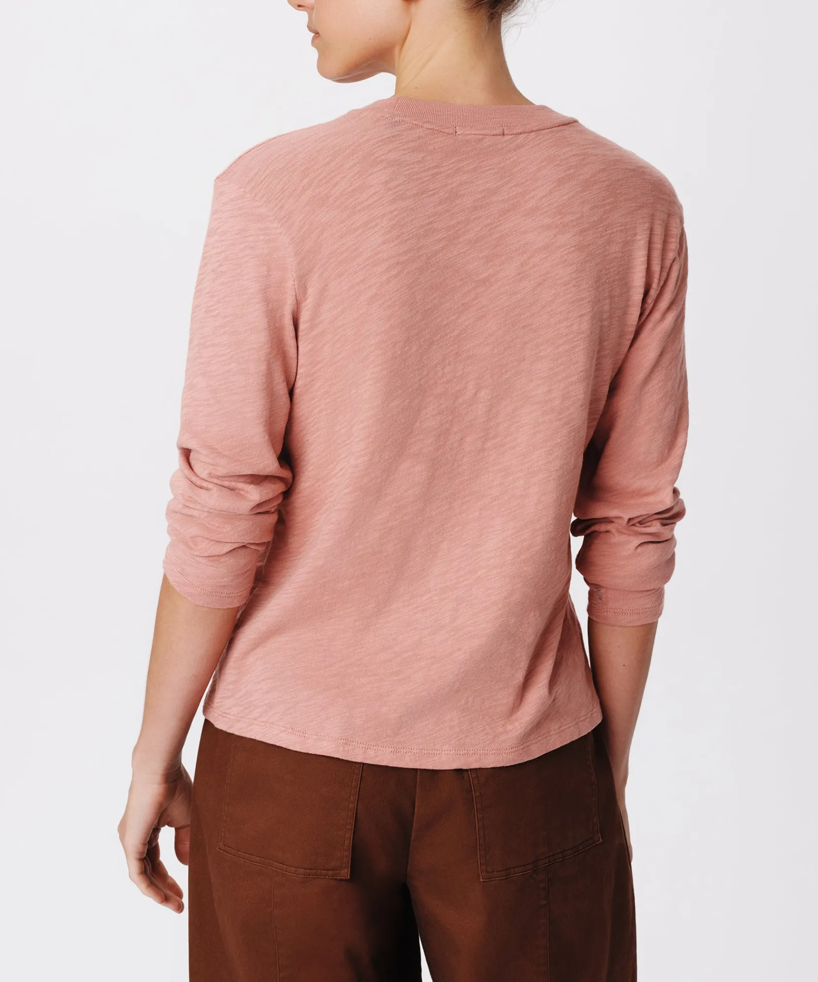 Slub Jersey Long Sleeve Crop Tee -|ATM Anthony Thomas Melillo Discount