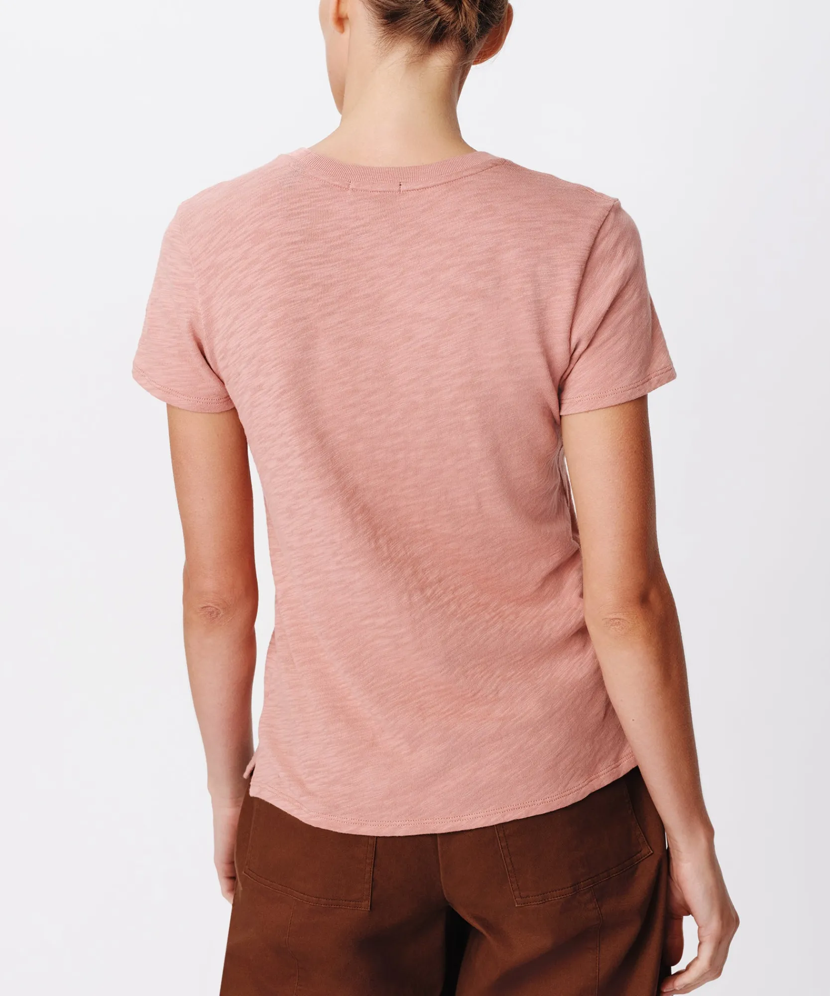 Slub Jersey Schoolboy Short Sleeve Crew Neck Tee -|ATM Anthony Thomas Melillo Hot