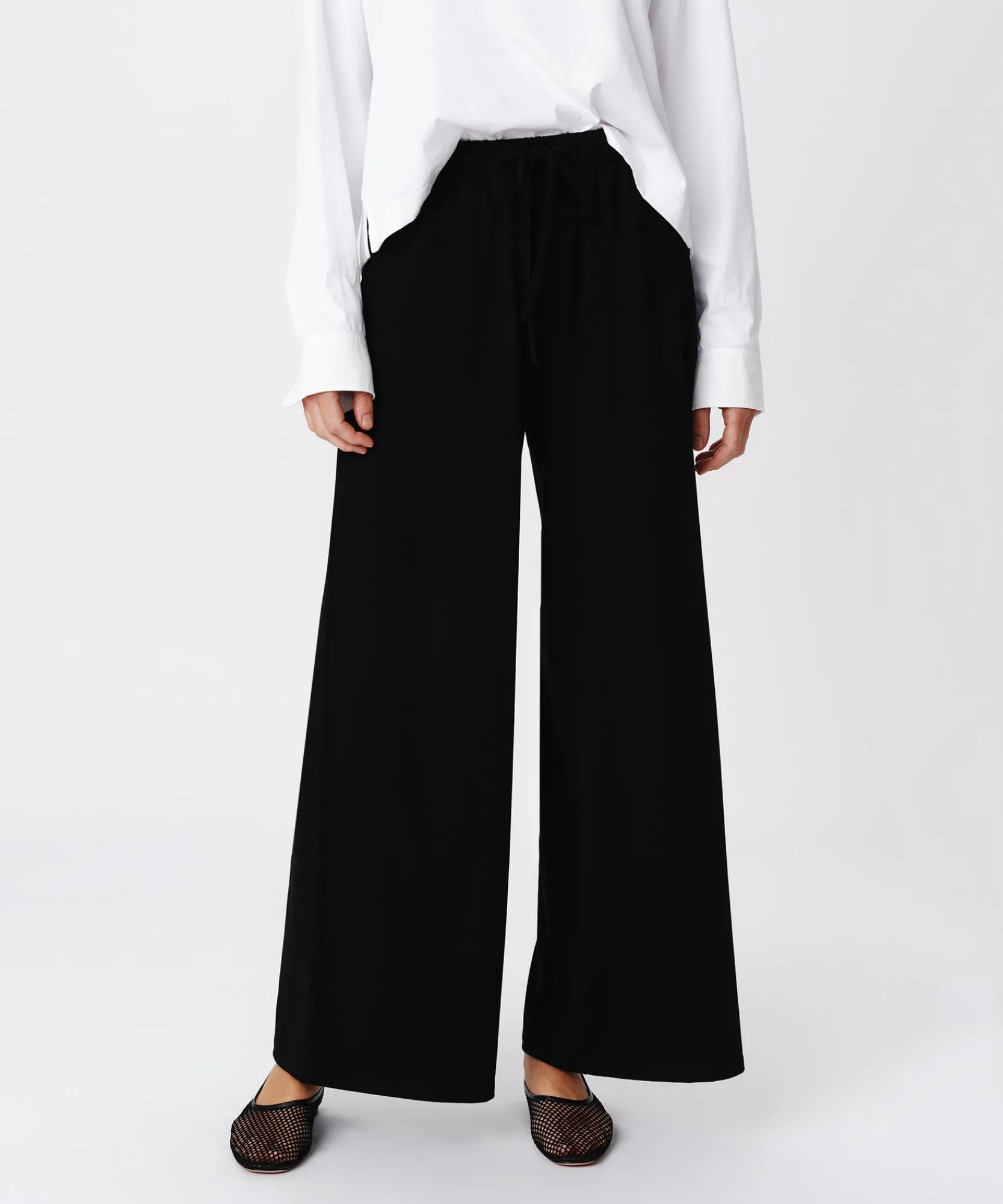 Heavy Modal Wide Leg Pull-On Pant -|ATM Anthony Thomas Melillo Outlet