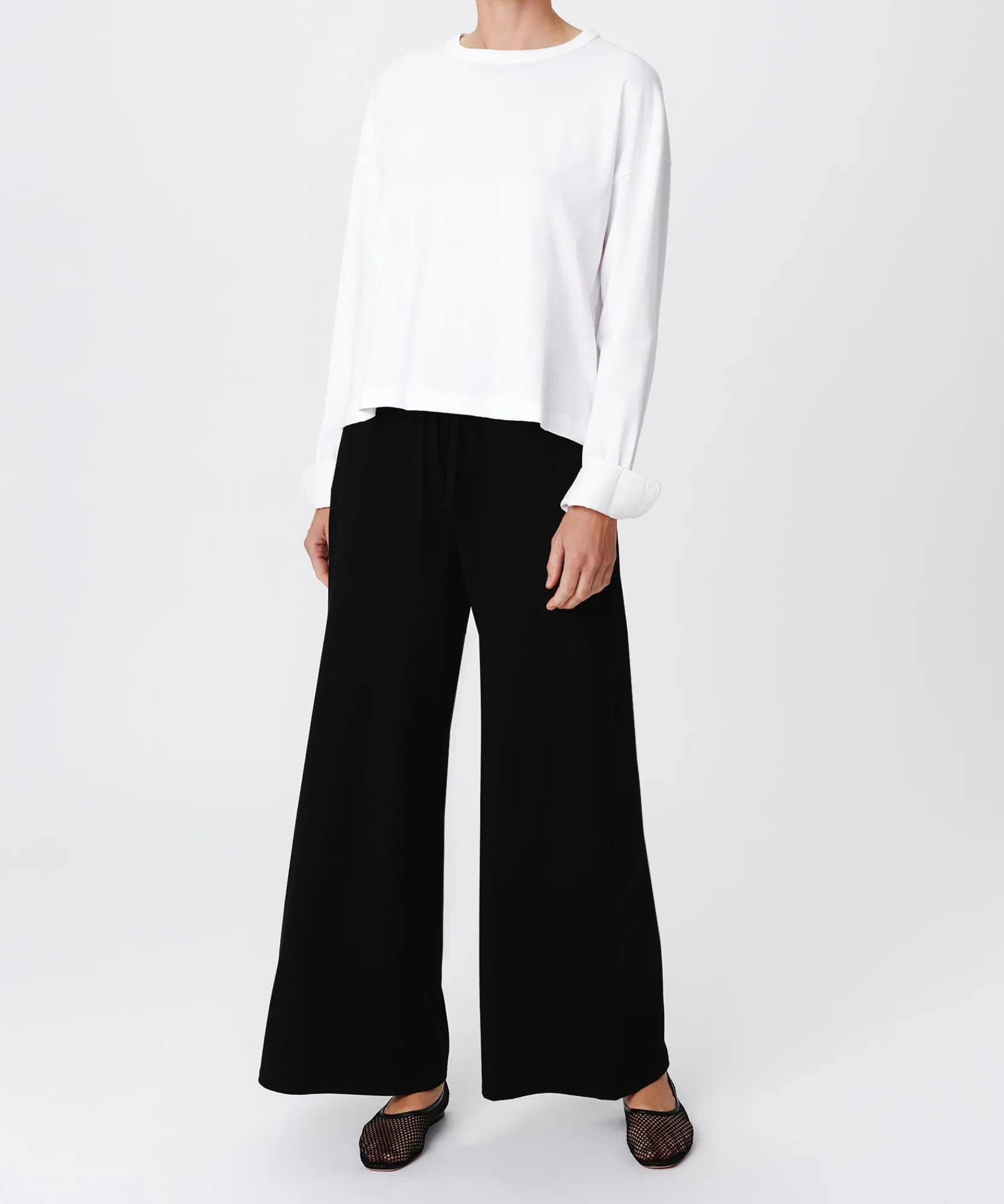 Heavy Modal Wide Leg Pull-On Pant -|ATM Anthony Thomas Melillo Outlet
