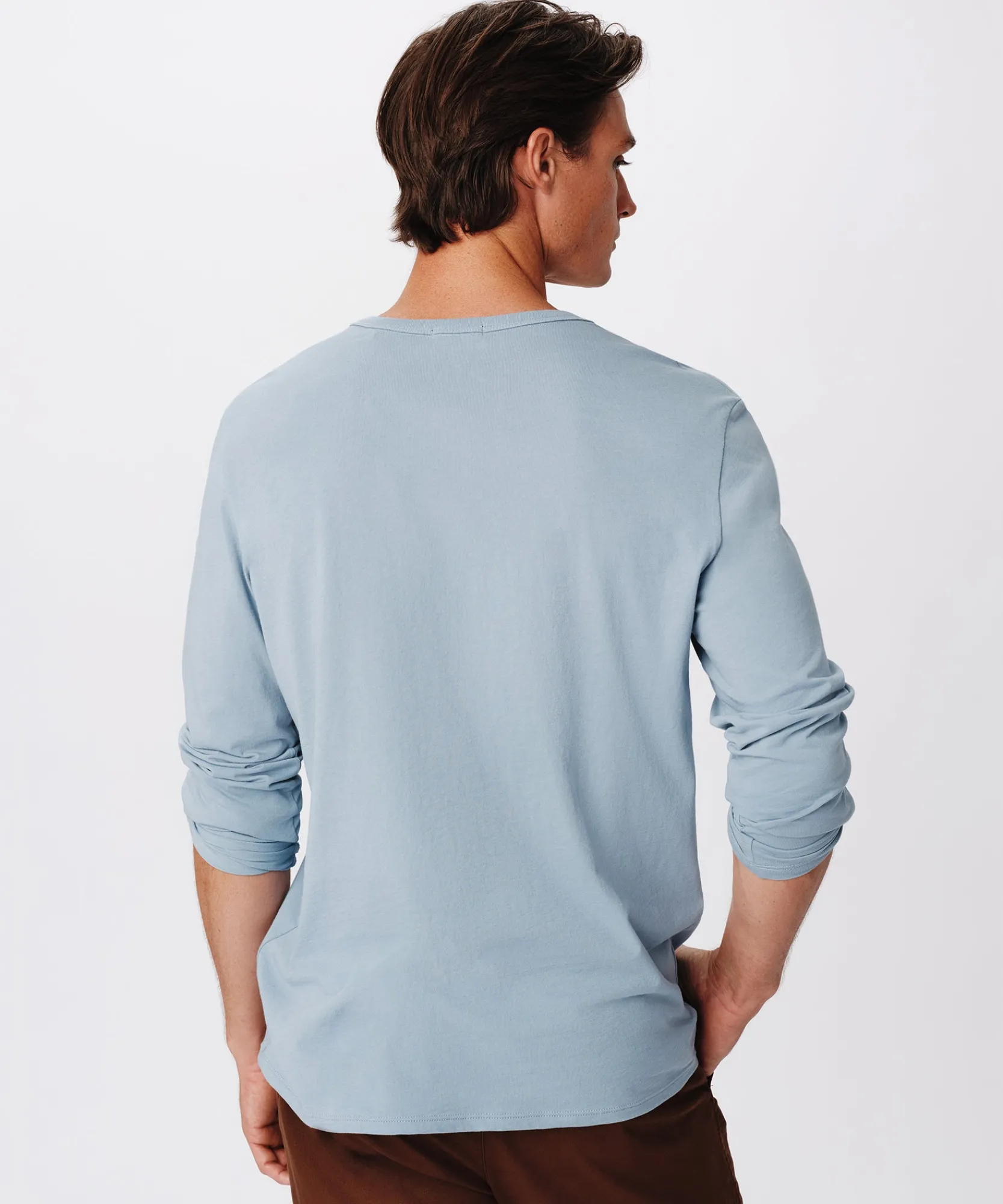 Classic Jersey Long Sleeve Henley -|ATM Anthony Thomas Melillo Online
