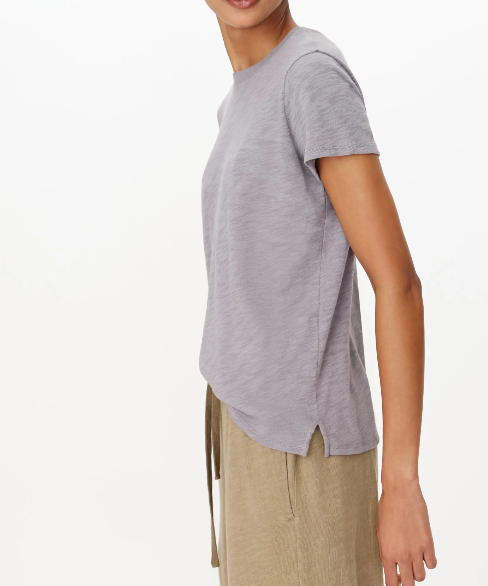Slub Jersey Schoolboy Short Sleeve Crew Neck Tee -|ATM Anthony Thomas Melillo Online