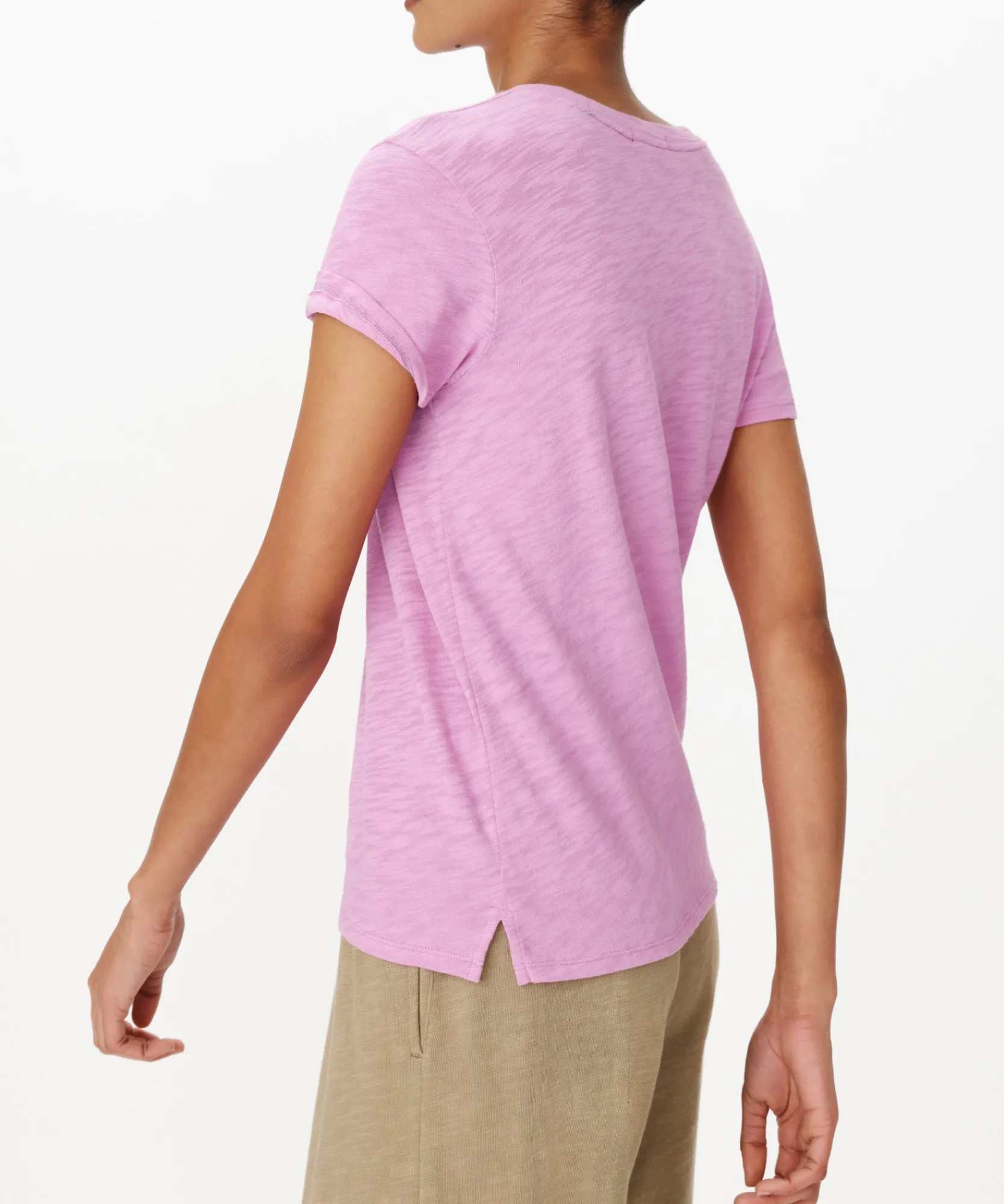 Slub Jersey Schoolboy Short Sleeve Crew Neck Tee -|ATM Anthony Thomas Melillo Discount