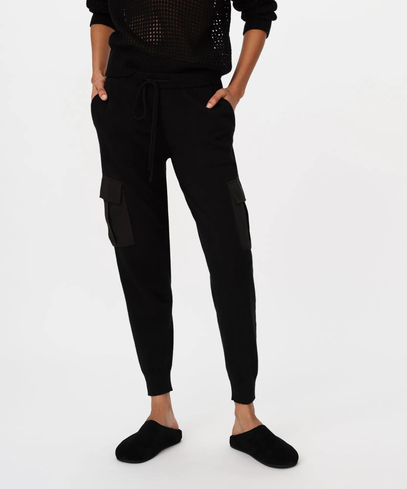 Cotton Cashmere Mixed Media Cargo Pant -|ATM Anthony Thomas Melillo Sale