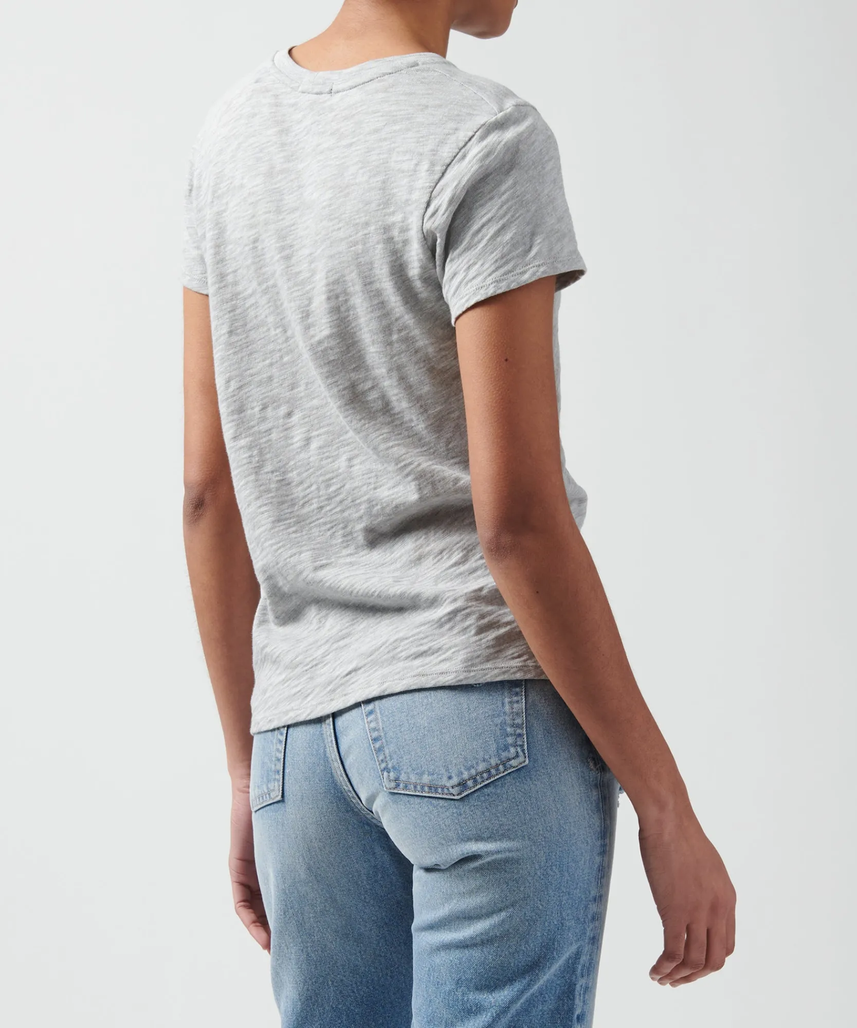 Slub Jersey Schoolboy Crew Neck Tee -|ATM Anthony Thomas Melillo New