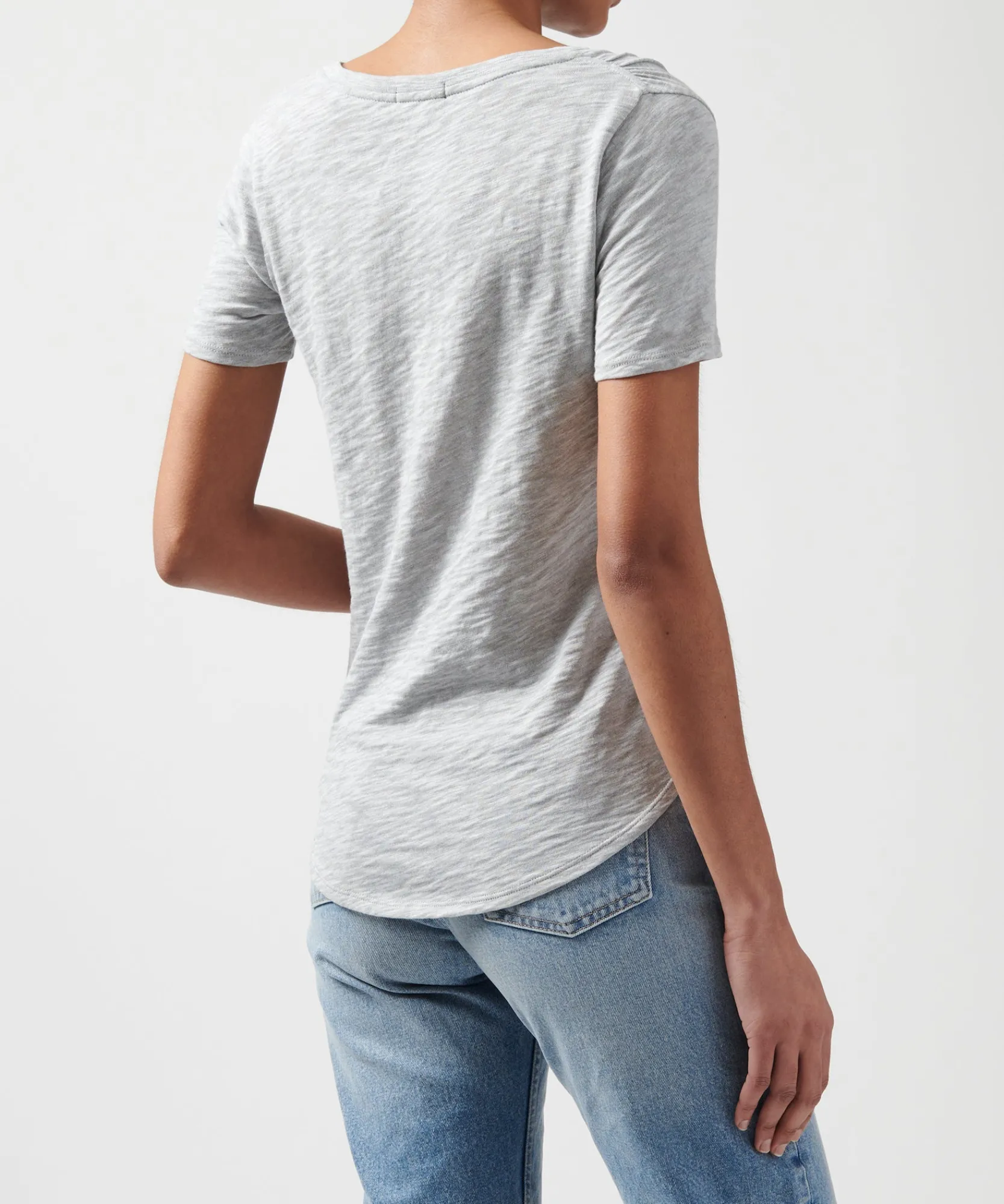 Slub Jersey Classic V-Neck Tee -|ATM Anthony Thomas Melillo Clearance