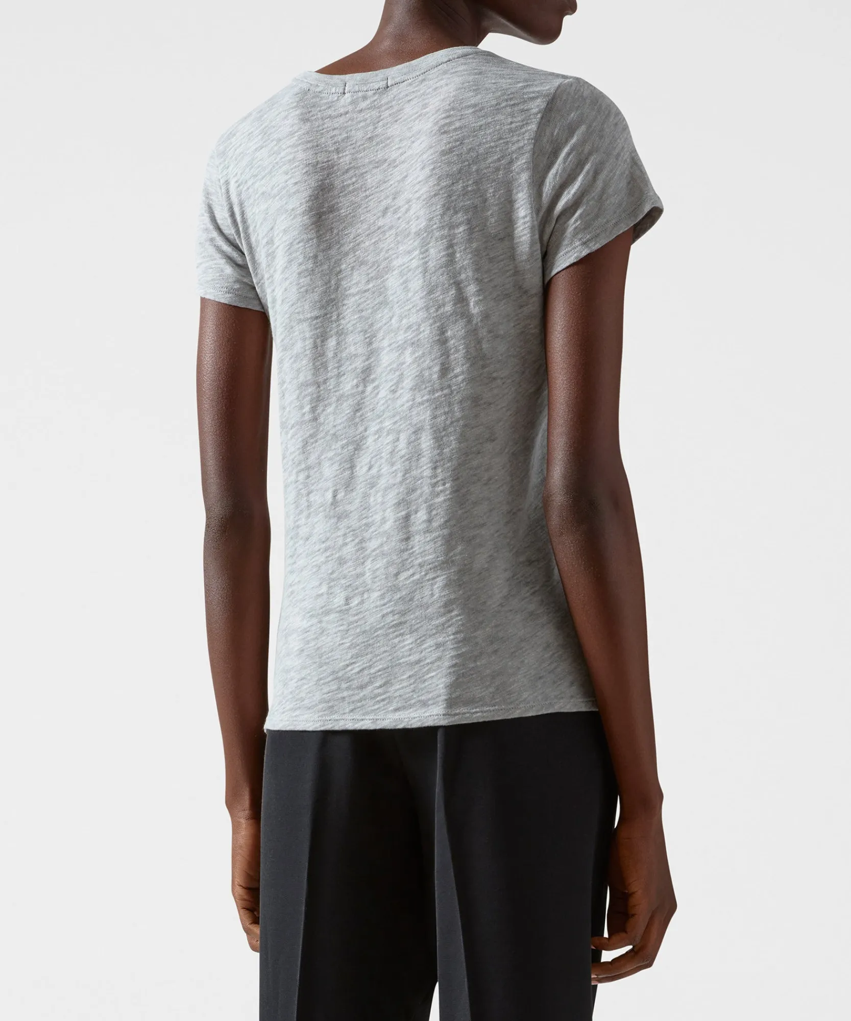 Slub Jersey Schoolboy V-Neck Tee -|ATM Anthony Thomas Melillo Hot