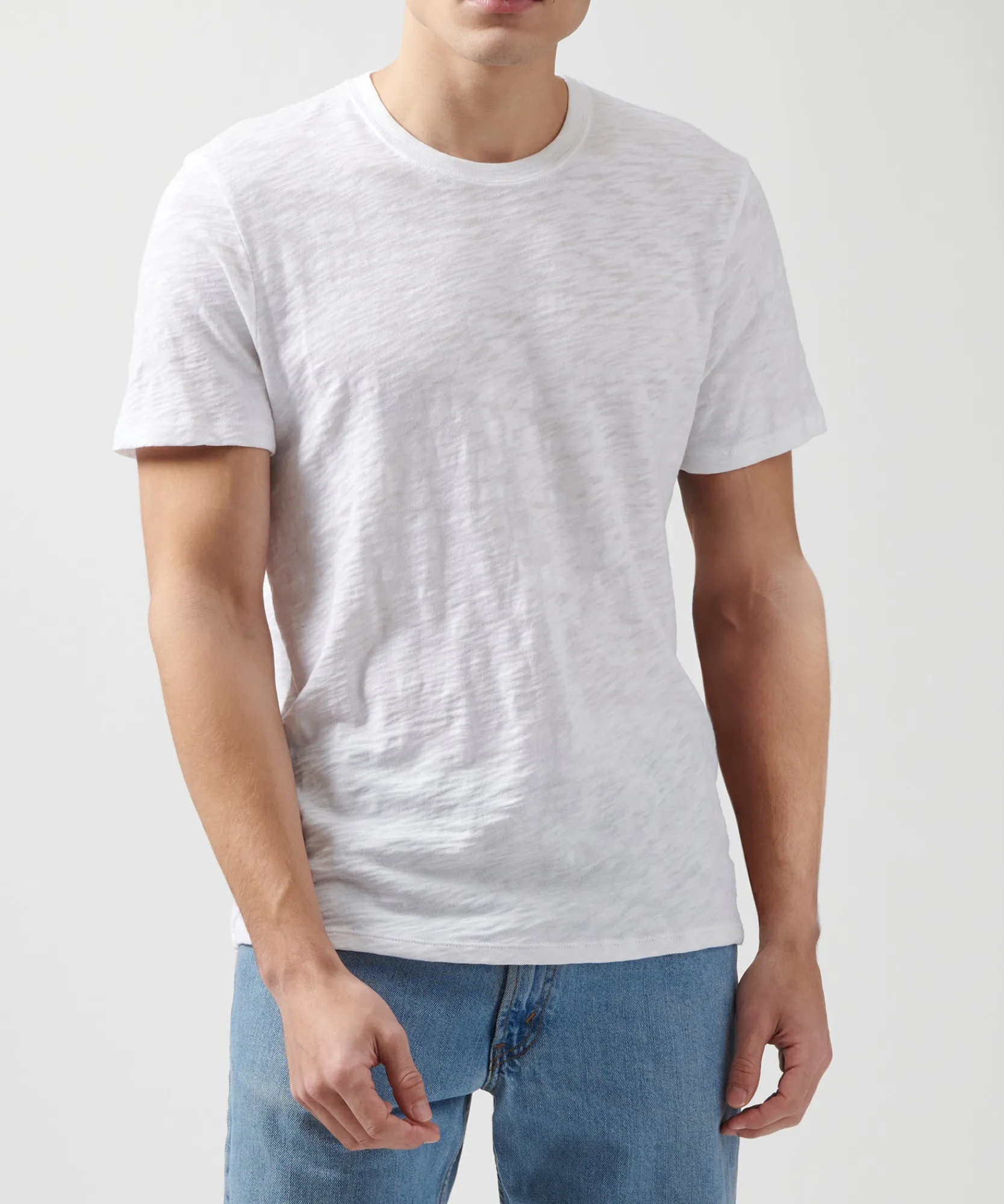 Slub Jersey Crew Neck Tee -|ATM Anthony Thomas Melillo New