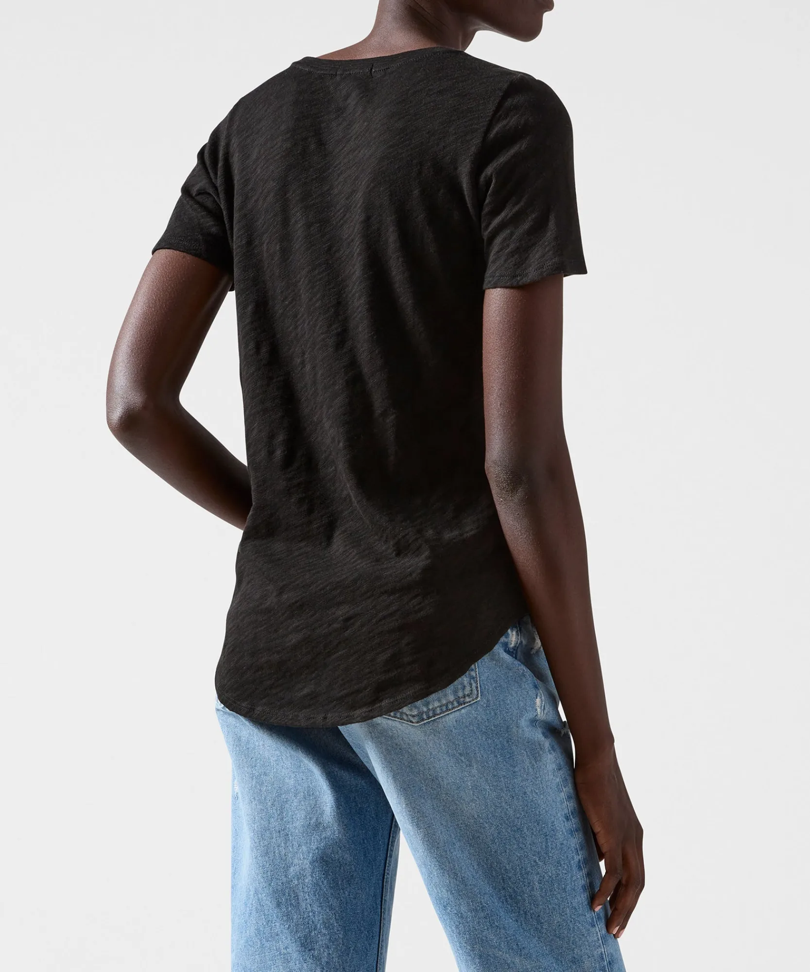 Slub Jersey Classic V-Neck Tee -|ATM Anthony Thomas Melillo New