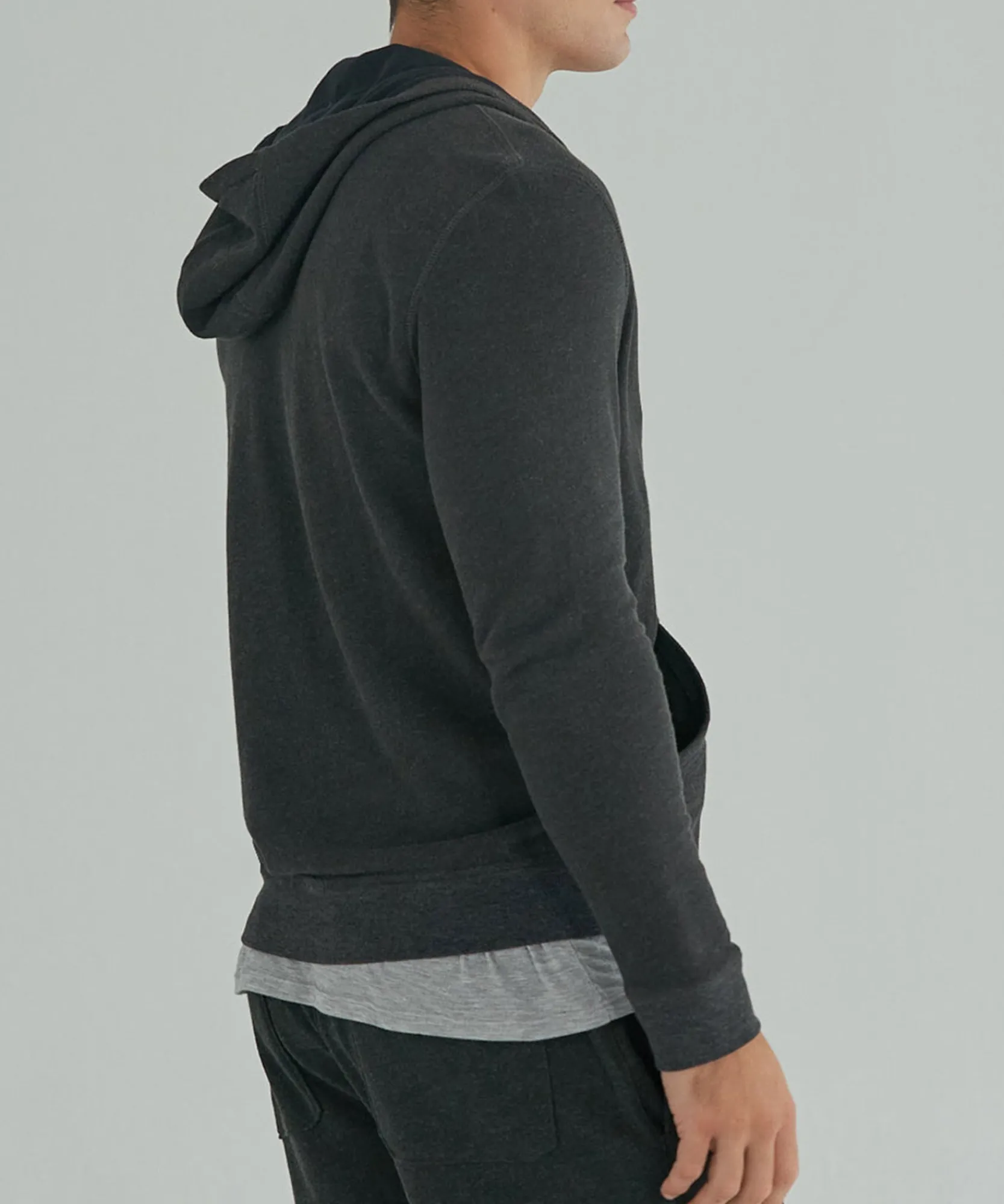 French Terry Zip-Up Hoodie -|ATM Anthony Thomas Melillo Hot